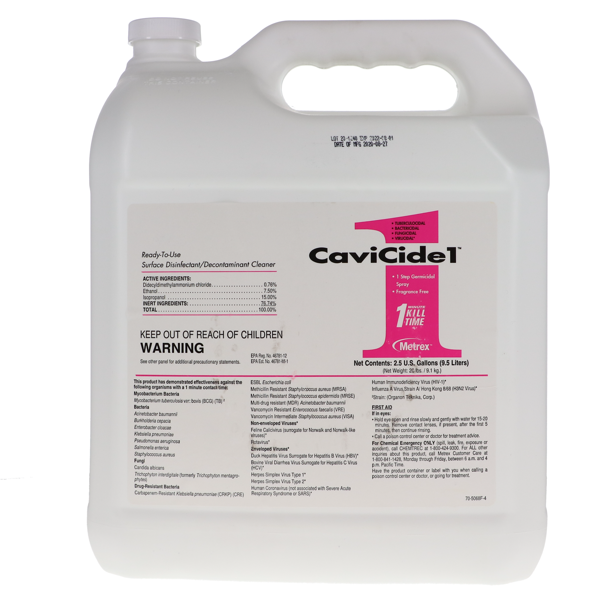 CaviCide1, 2.5 Gal Bottle