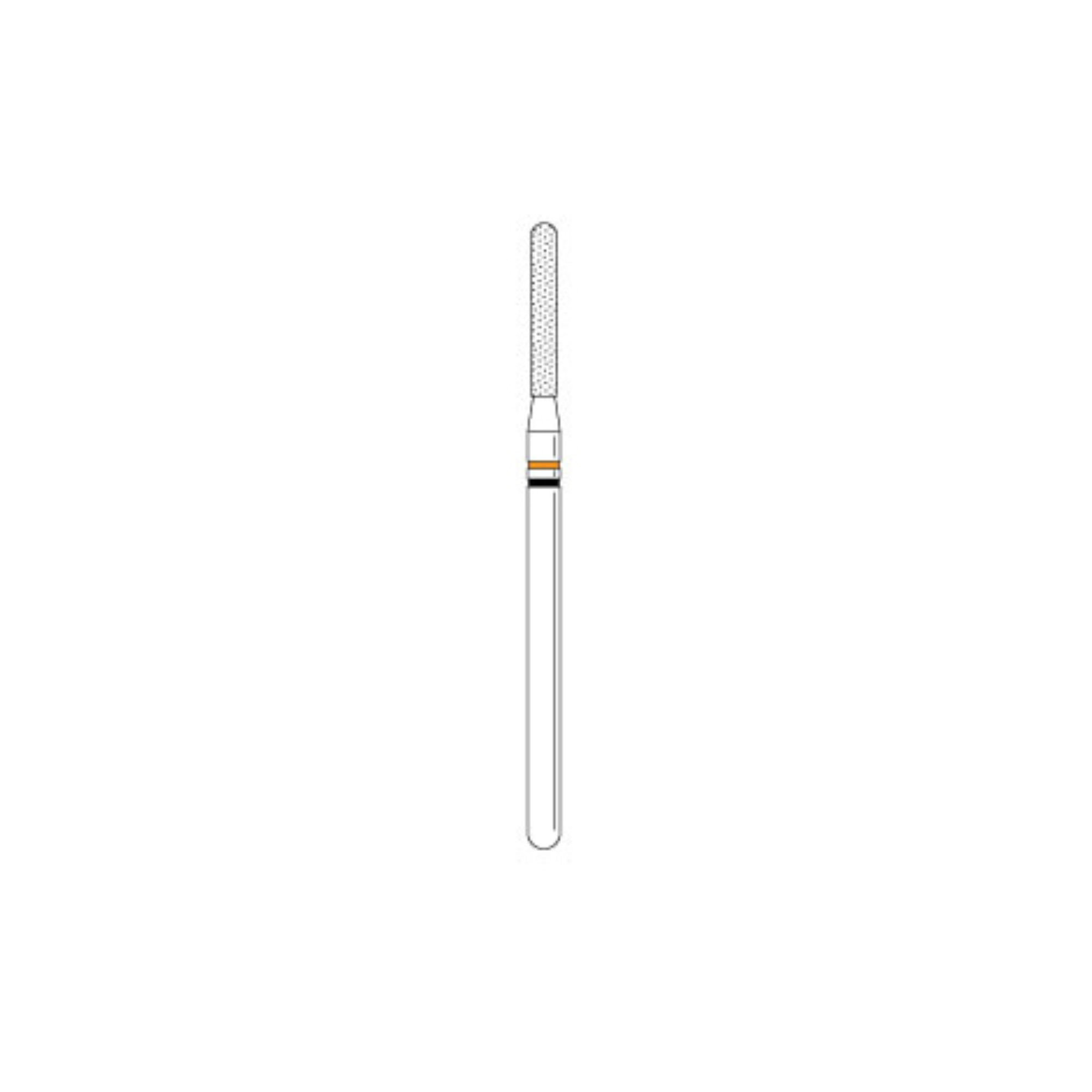 Two Striper, TSZtech, Diamond Burs, Laboratory Handpiece, Parallel Cylinder Round End, X590.12ZF, 1.2 mm, Coarse, 1/Pk, 2012848