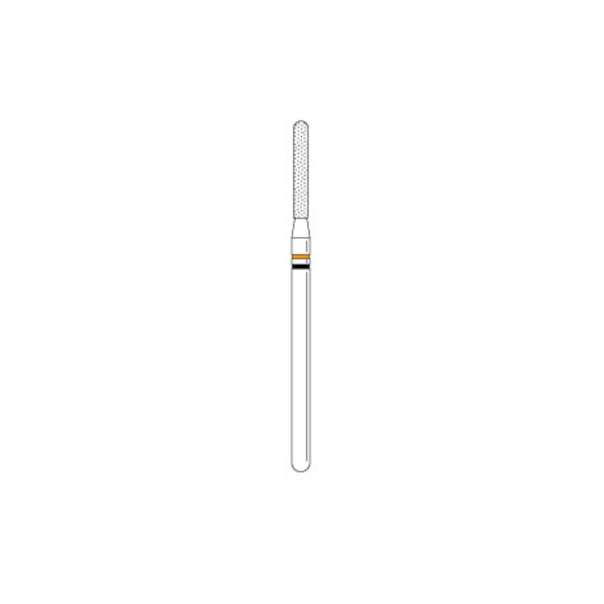 Two Striper, TSZtech, Diamond Burs, Laboratory Handpiece, Round End Taper, X769.10ZF, 0.7 mm Minor/1.8 mm Major, Coarse, 1/Pk, 2012849
