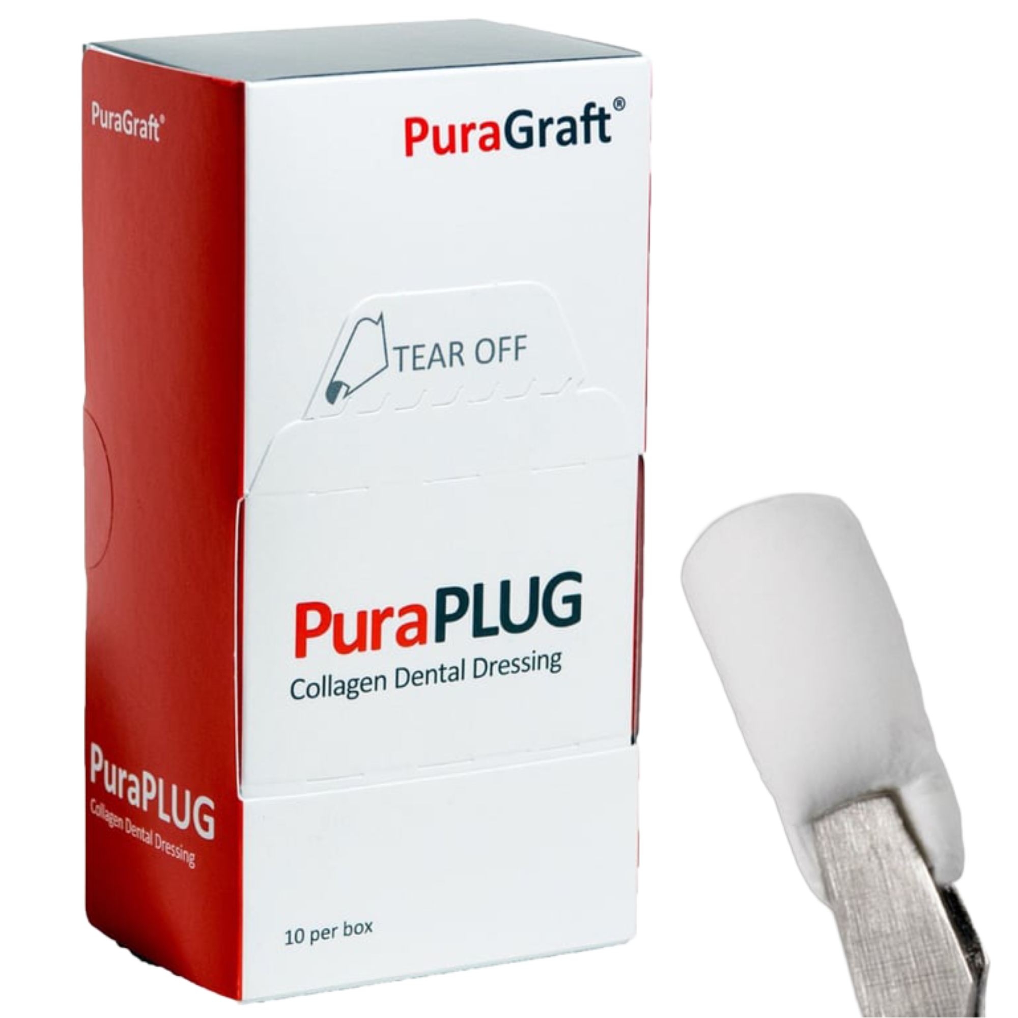Puraplug Collagen Dressing 10X20Mm 10/Bx, PGPLG1