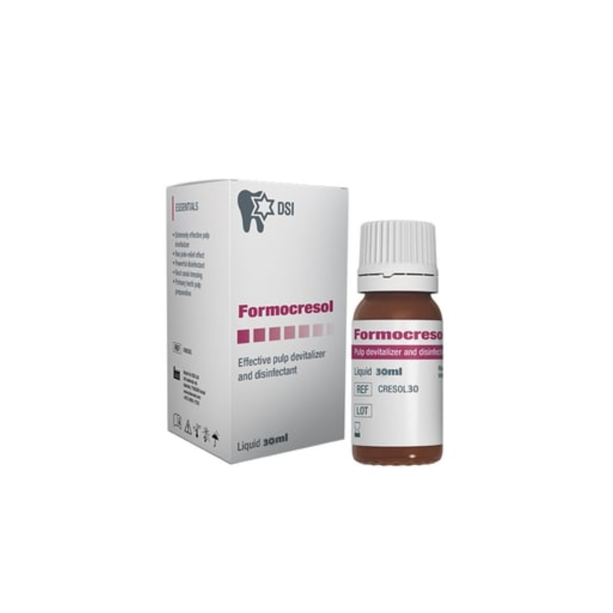 Formocresol Pulp Devitalizer & Disinfectant Solution 30 Ml | Bactericide, CRESOL30F
