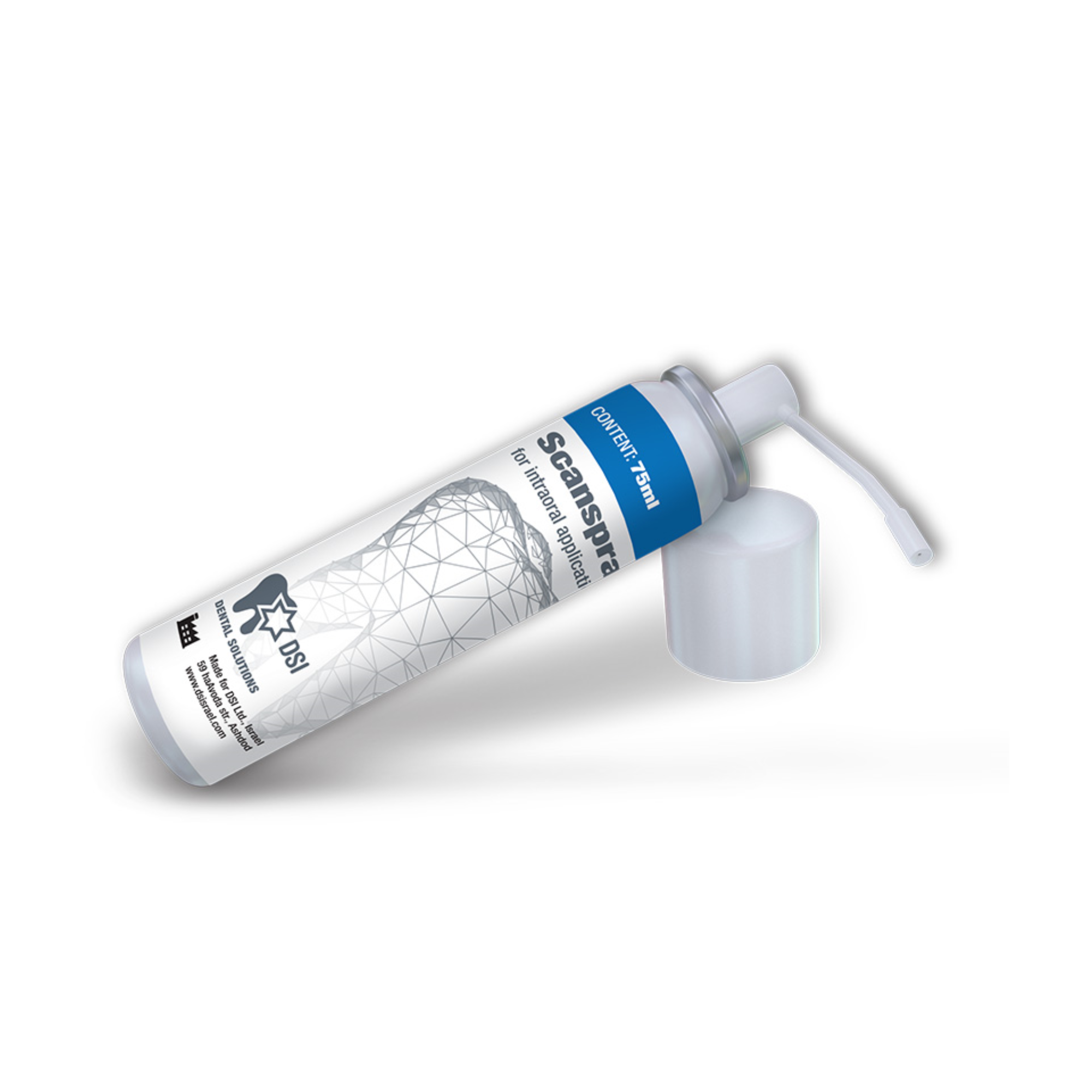 Intraoral Scan Spray For 3D Cad/cam Digital Scanning 75 Ml | Surface Matting, MT-3730062