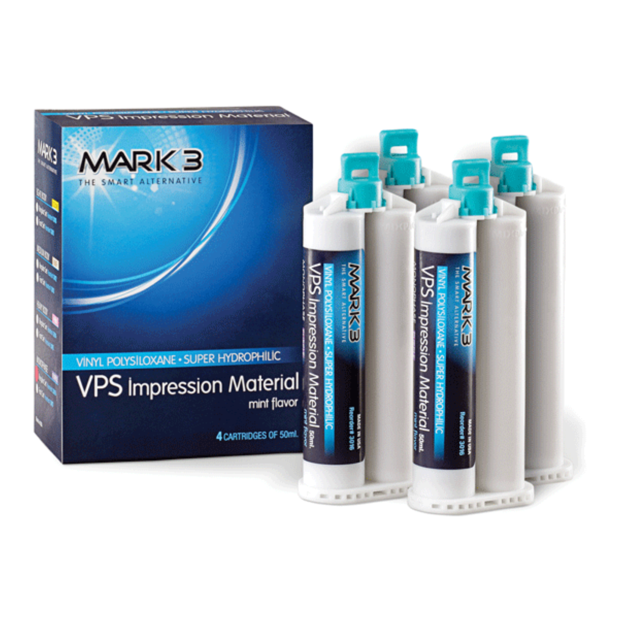 VPS Impression Material Monophase Fast Set 50ml. Cartridges 4/bx, 3017