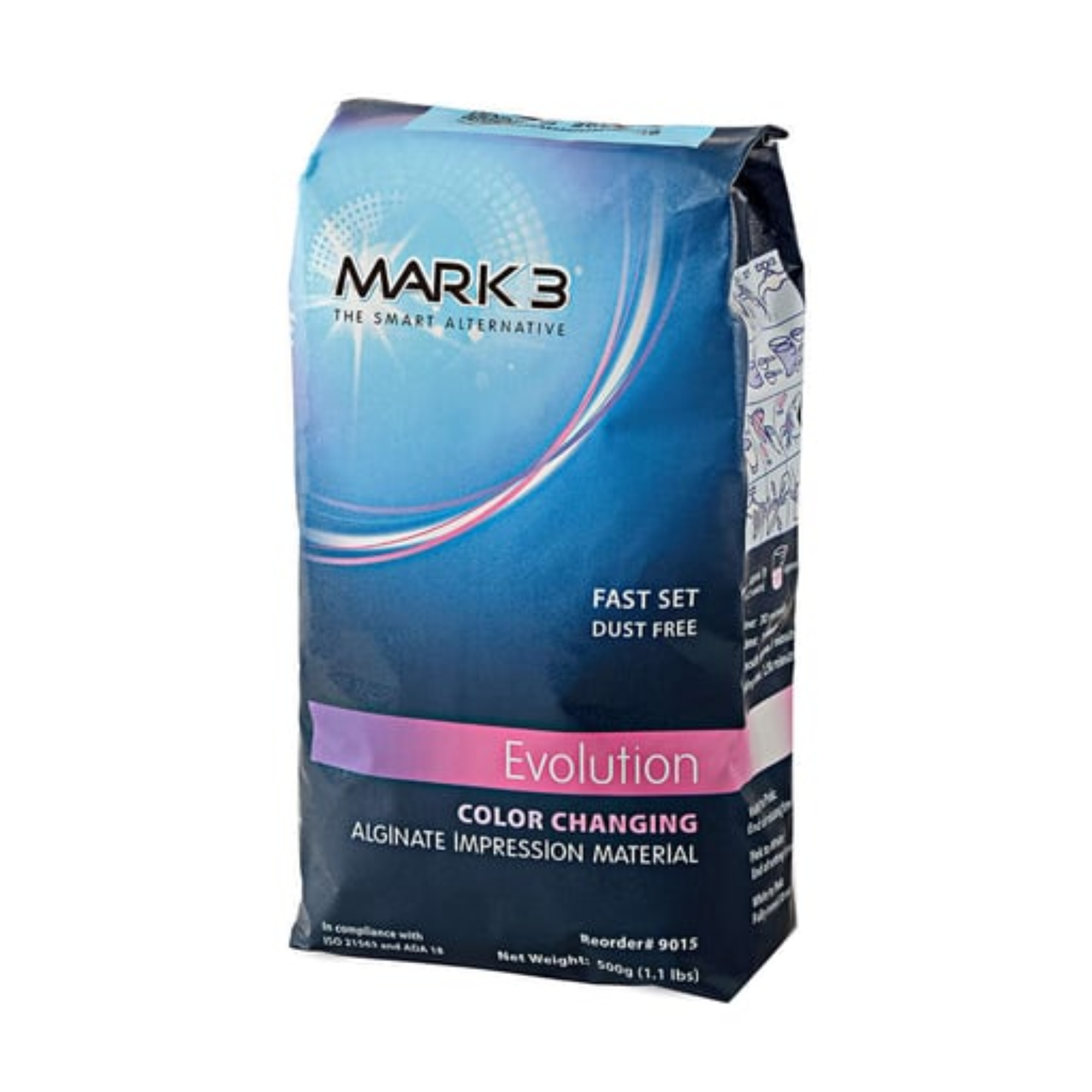 Evolution Color Changing Alginate Dust Free Fast Set 1.1 lbs, 9015