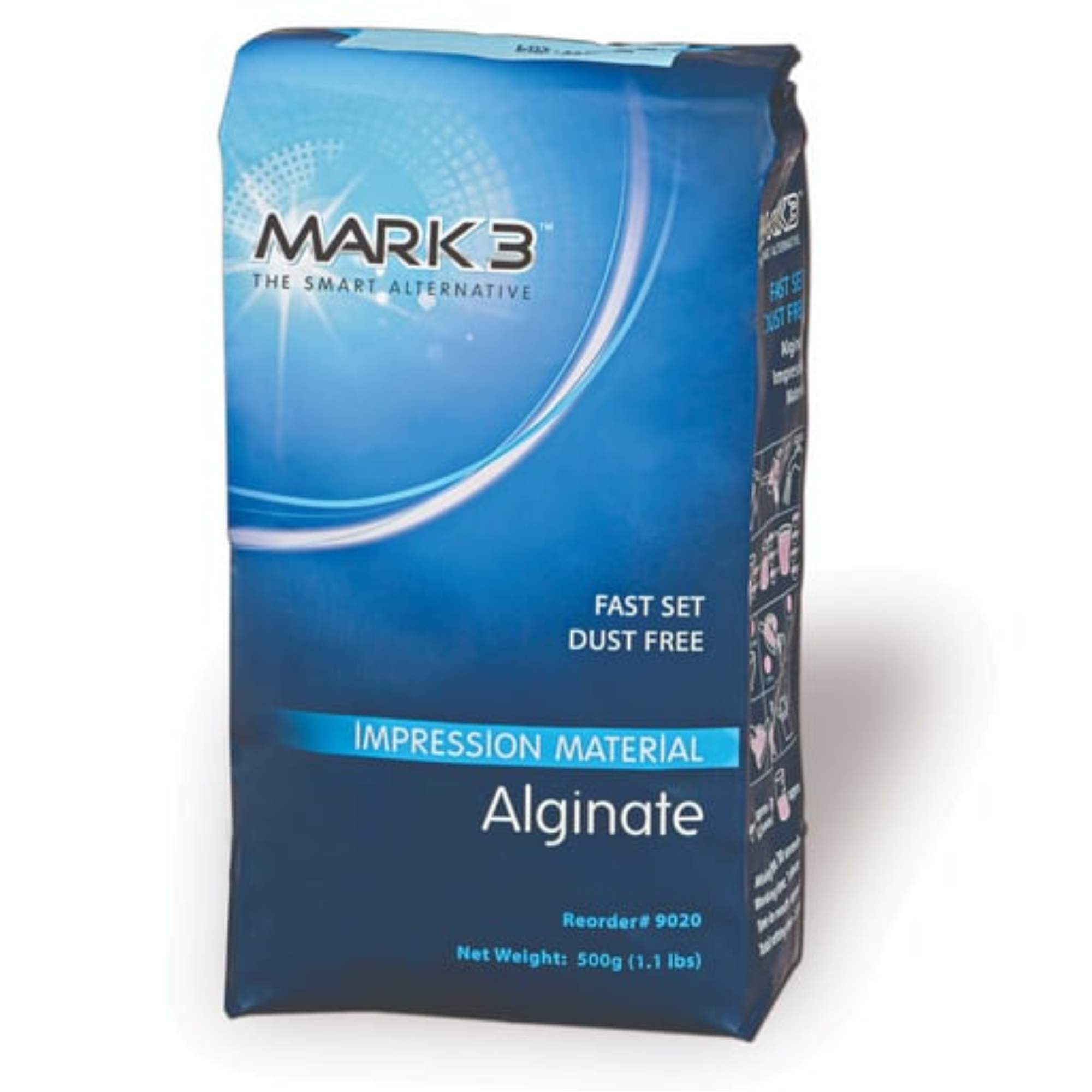 Alginate Dust Free Fast Set 1.1 lb. Bag, 9020