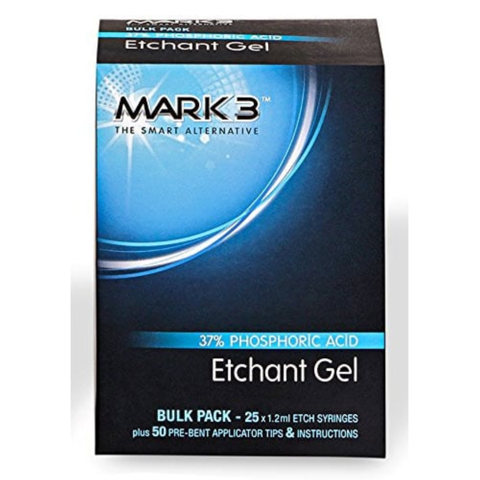 Etchant Gel 37% Bulk Pack 25/bx. (25x1.2ml. Syr. & 50 Tips), 9091