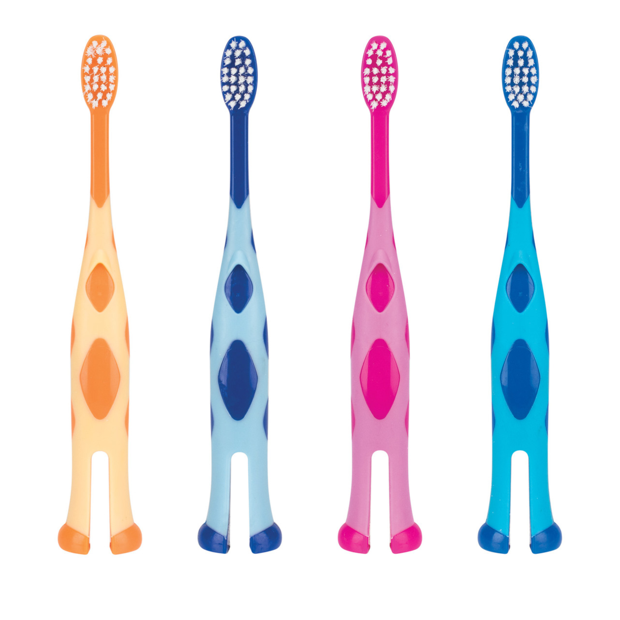 Smilegoods Y251 Giraffe Toothbrushes 72/box Ultra-Compact Oval Head Holds 25 Tufts Of Soft End, 7109837
