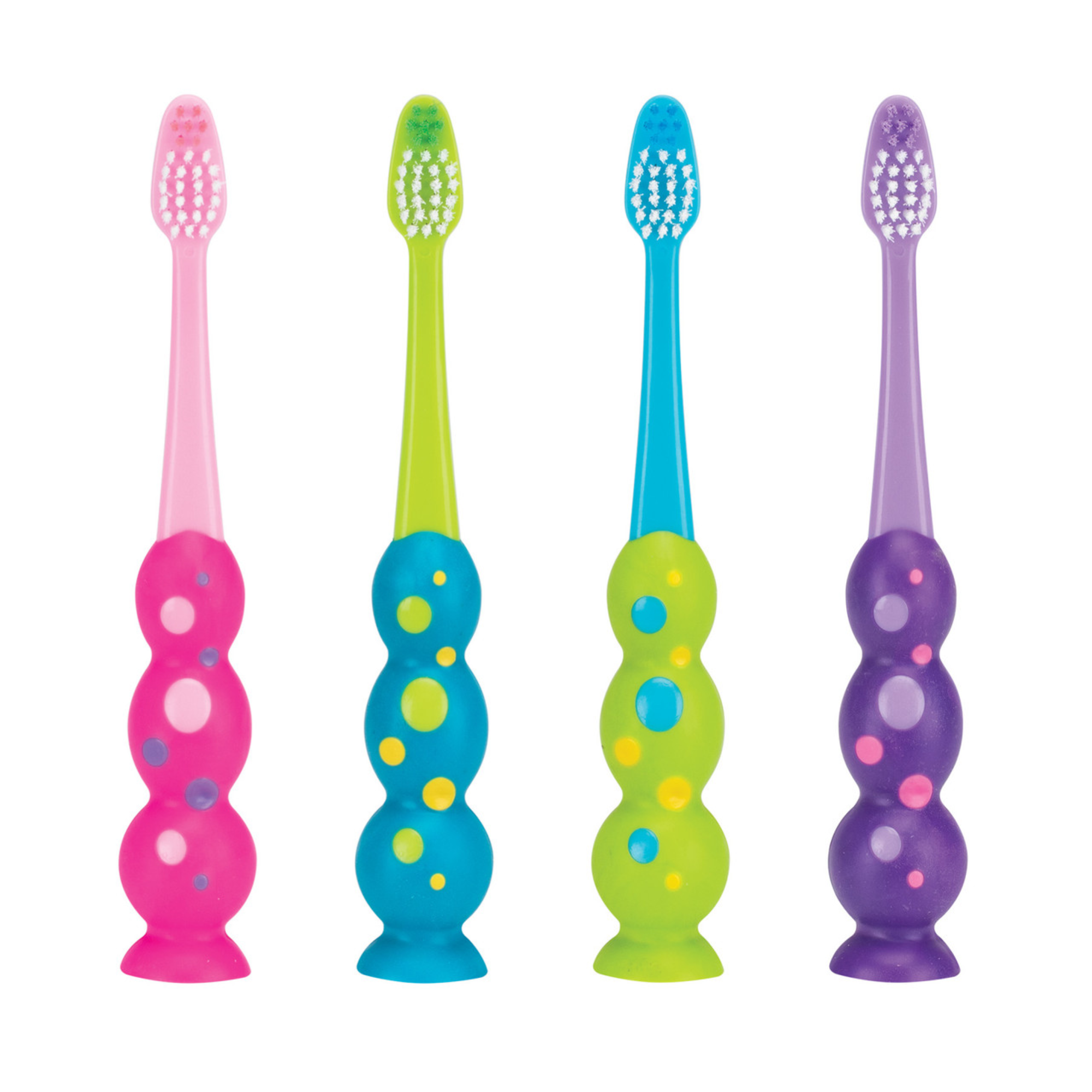 Smilegoods Y292 Bubble Grip Toothbrushes 72/box Give Kids A Hand! Suction Cup, 7109844