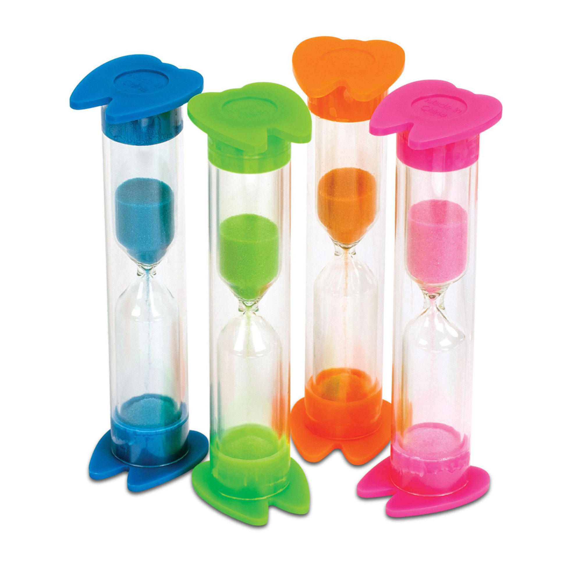 2-Minute Tooth Sand Timers In 4 Assorted Colors 44/box 3-1/2