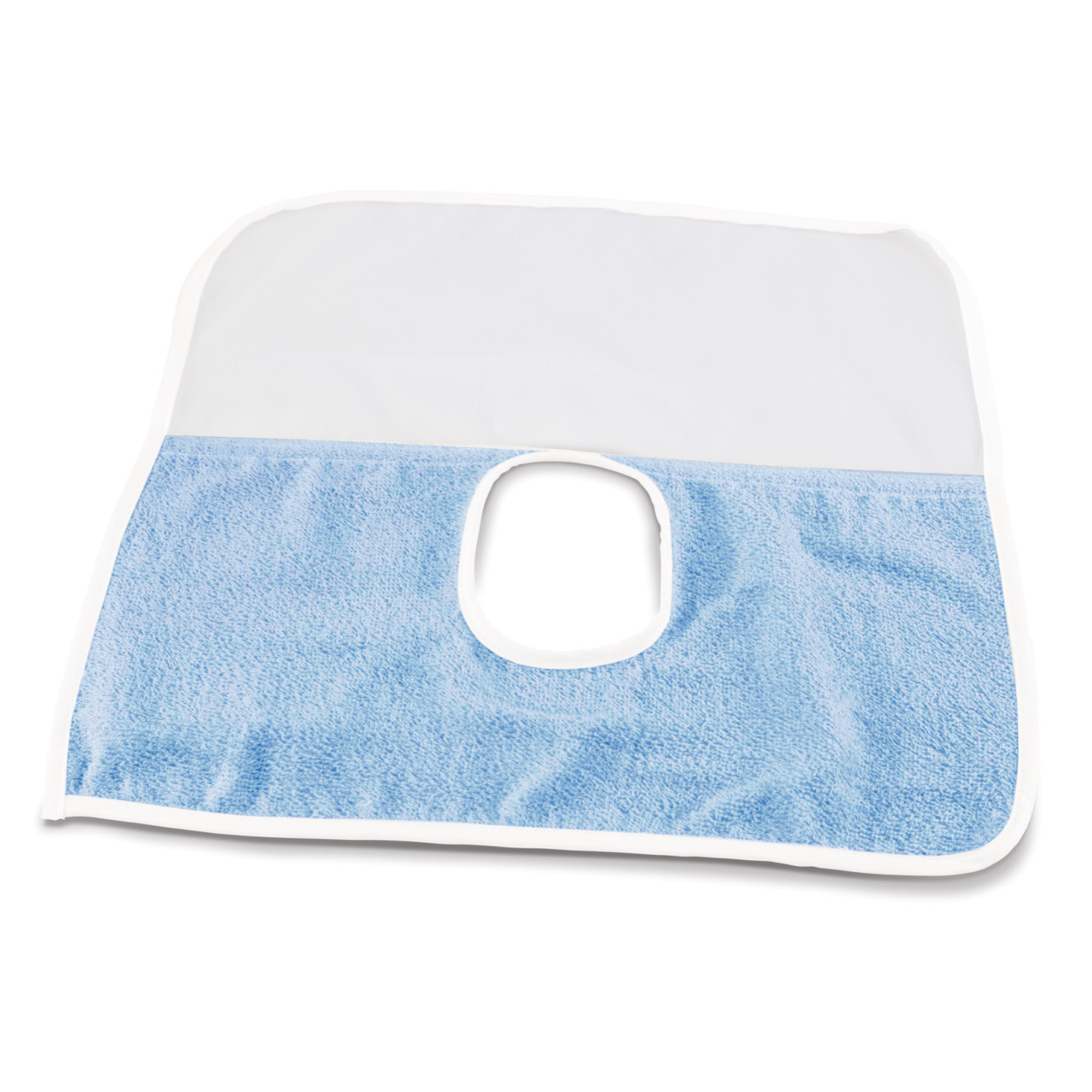 Mint Color Reusable Face Drapes With Terry Knit Lower Half & See-Through Netting , 701410G