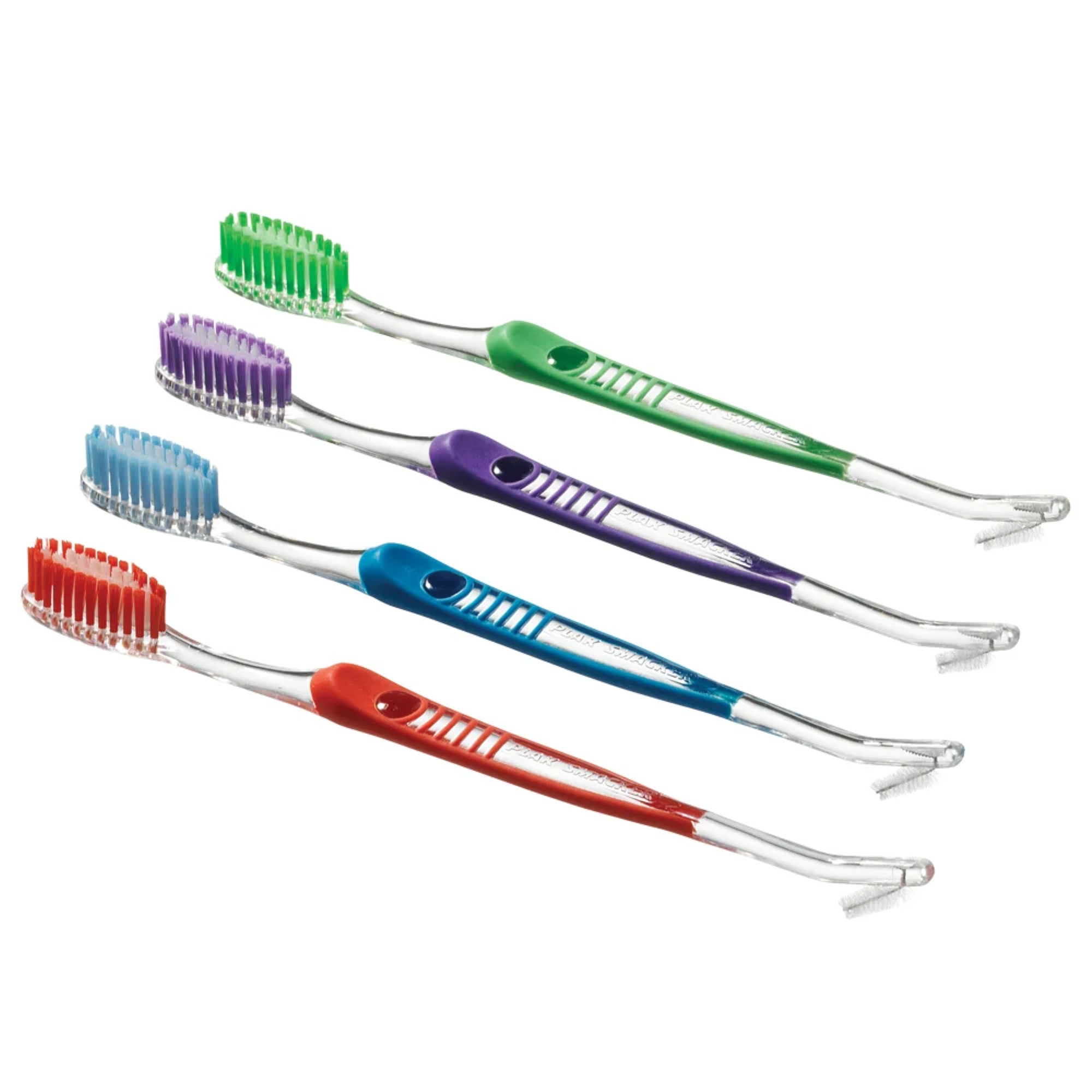 Dual-Head Rubber Handle Toothbrush (144 Ct)