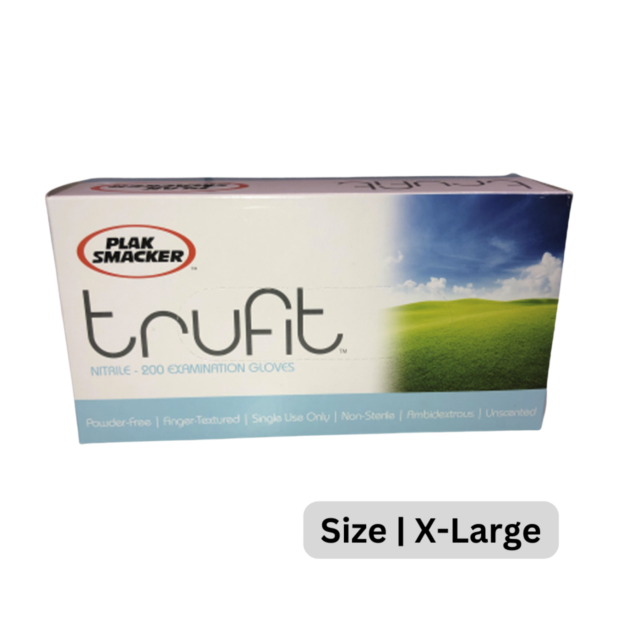 Trufit Blue Nitrile Gloves- Xl (200Ct)