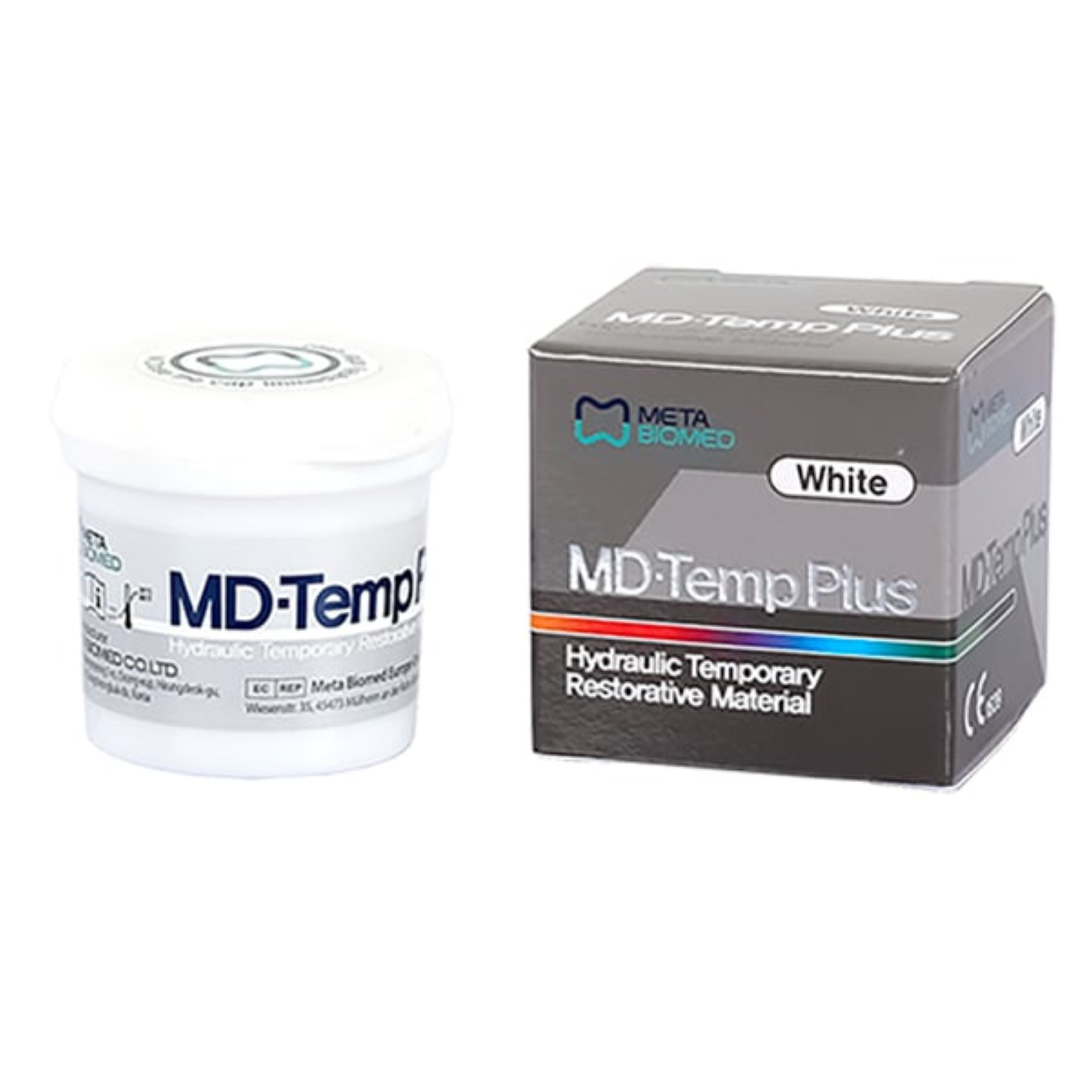 Md-Temp Plus Hydraulic Temporary Restorative White Paste 40 Gm. Jar
