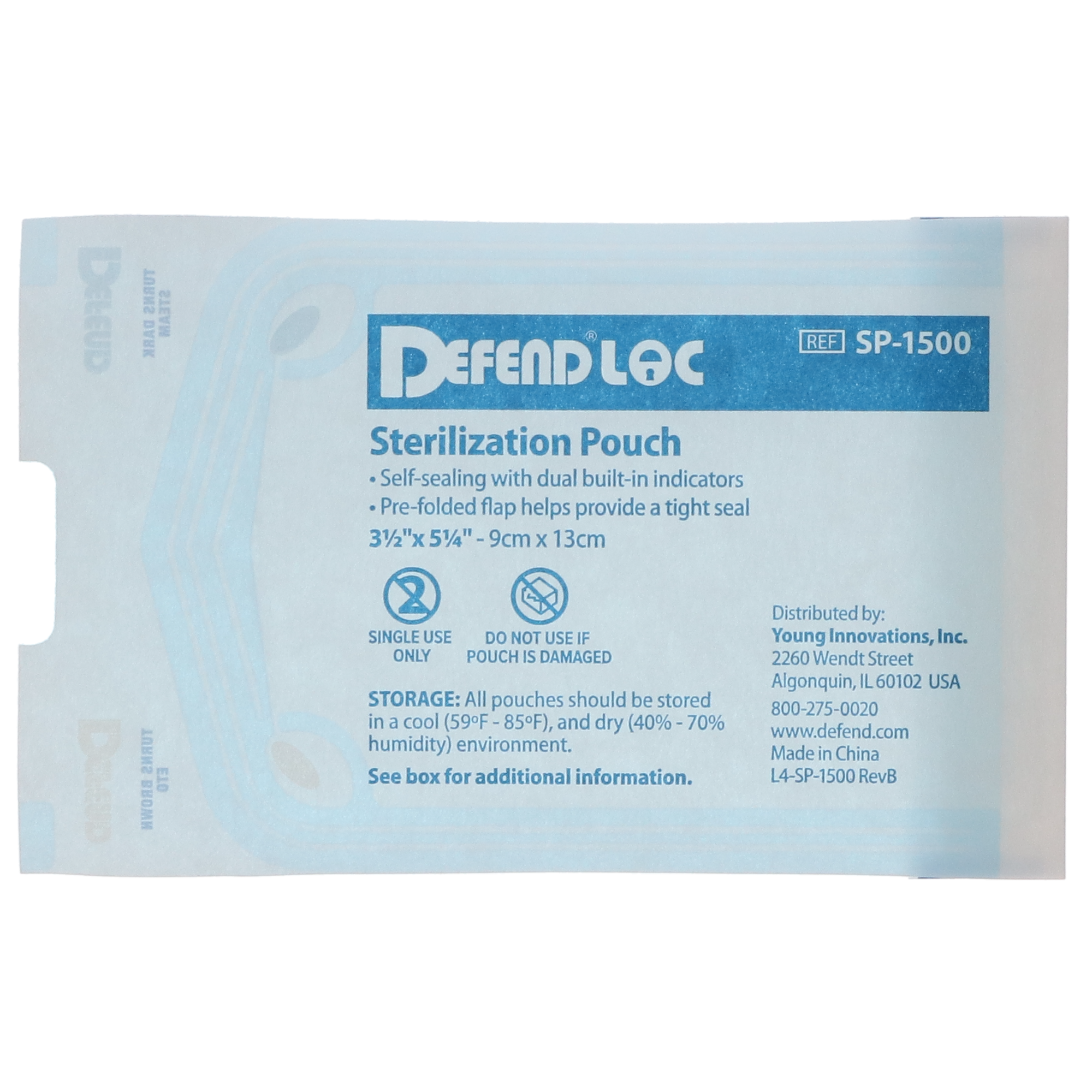 Defend Sterilization Pouches, 3.5