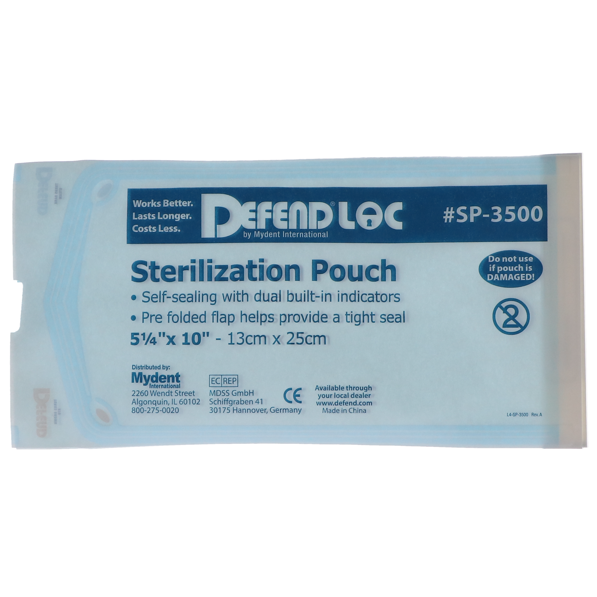 Defend Sterilization Pouches, 3.5