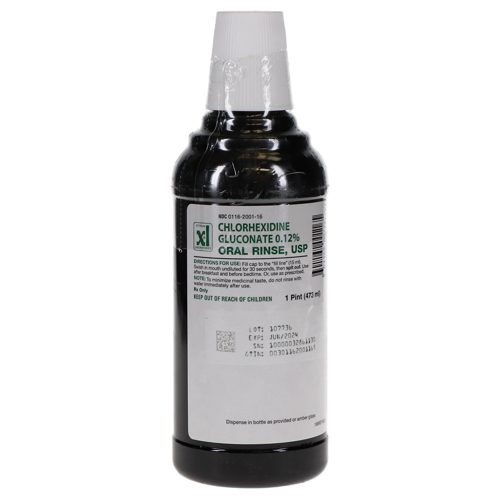 House Brand 0.12% Chlorhexidine Gluconate Oral Rinse, 16 oz. Bottle