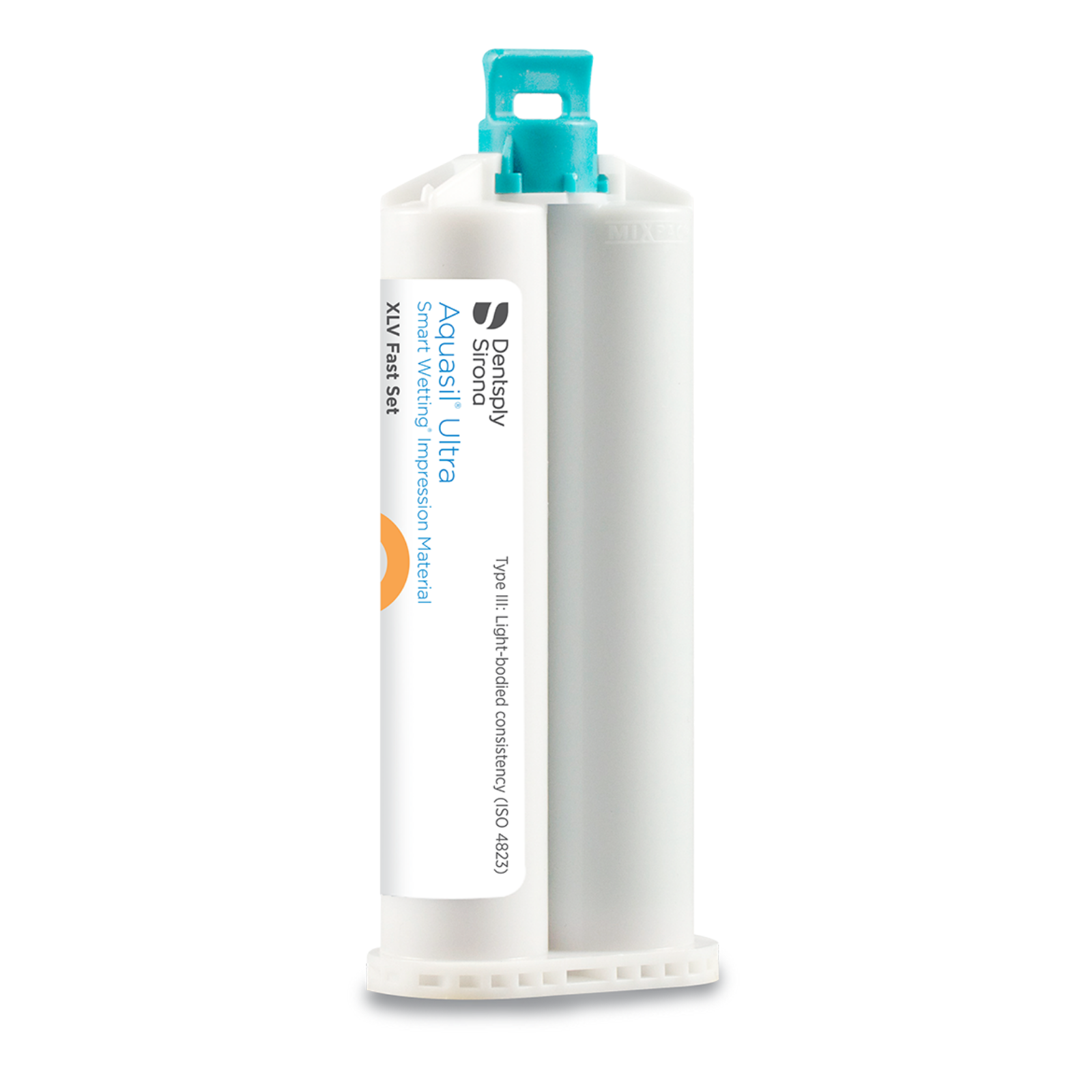 Aquasil Ultra Smart Wetting Impression Material, Cartridge Pack, Xtra Light Body, Fast Set, 50 ml, Mint, Orange, 4/Pk, 678770