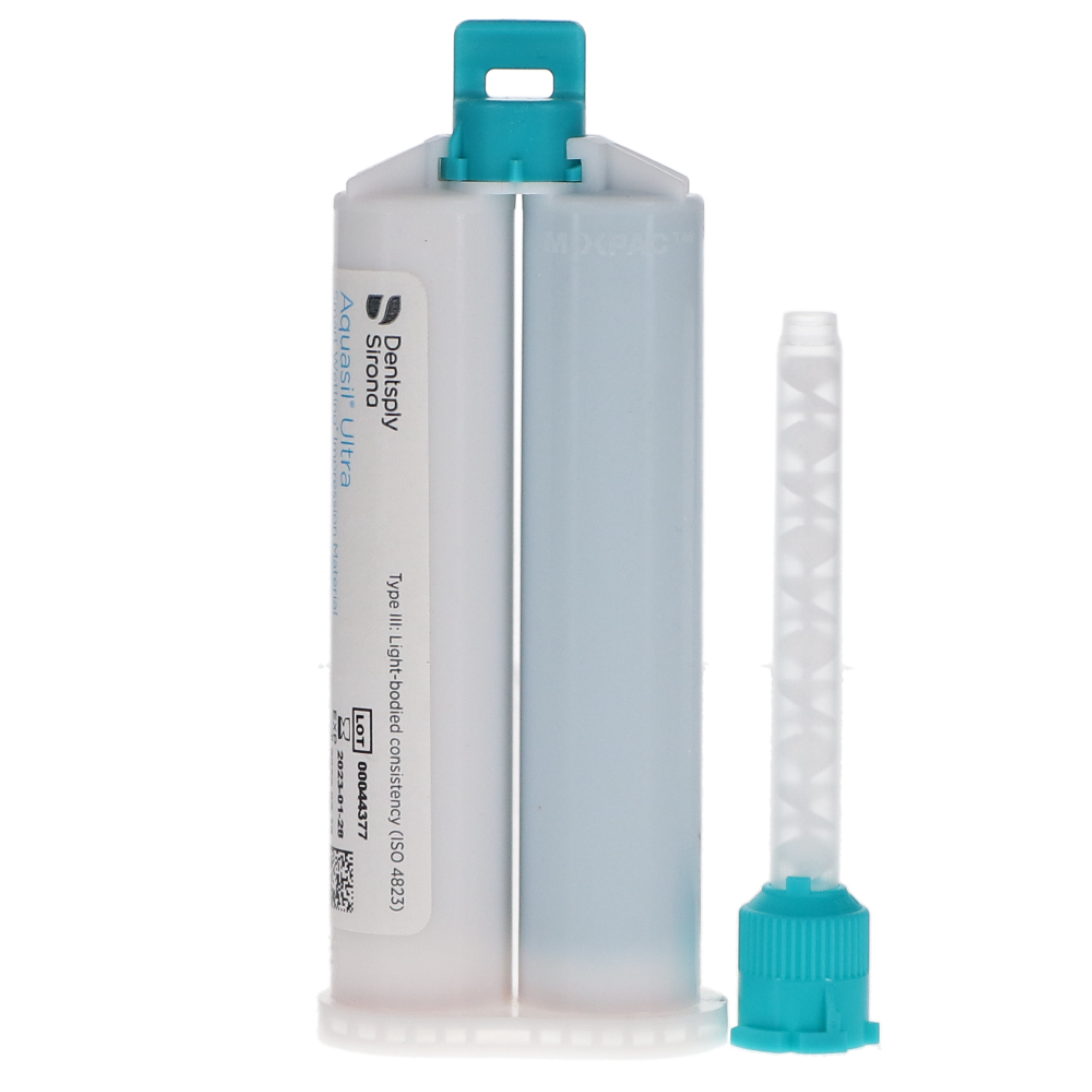 Aquasil Ultra Smart Wetting Impression Material, Cartridge Pack, Light Body, Regular Set, 50 ml, Mint, Teal, 4/Pk, 678771