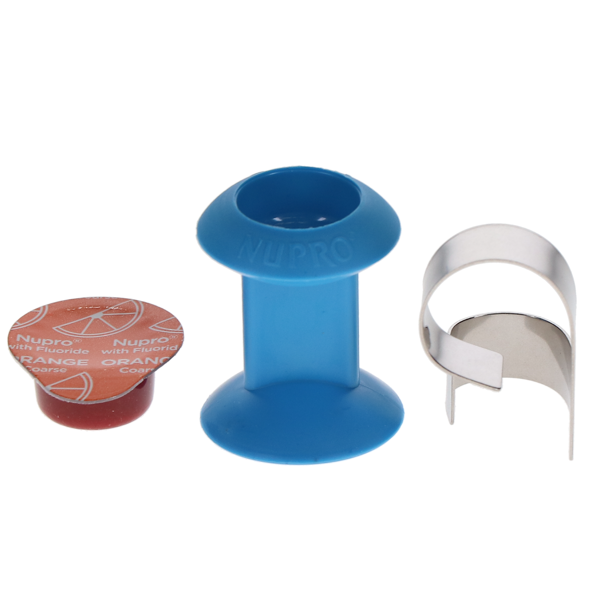 Nupro Extra Care Prophy Paste, Fluoride Cup, Coarse, Orange, 200/Box, 801211