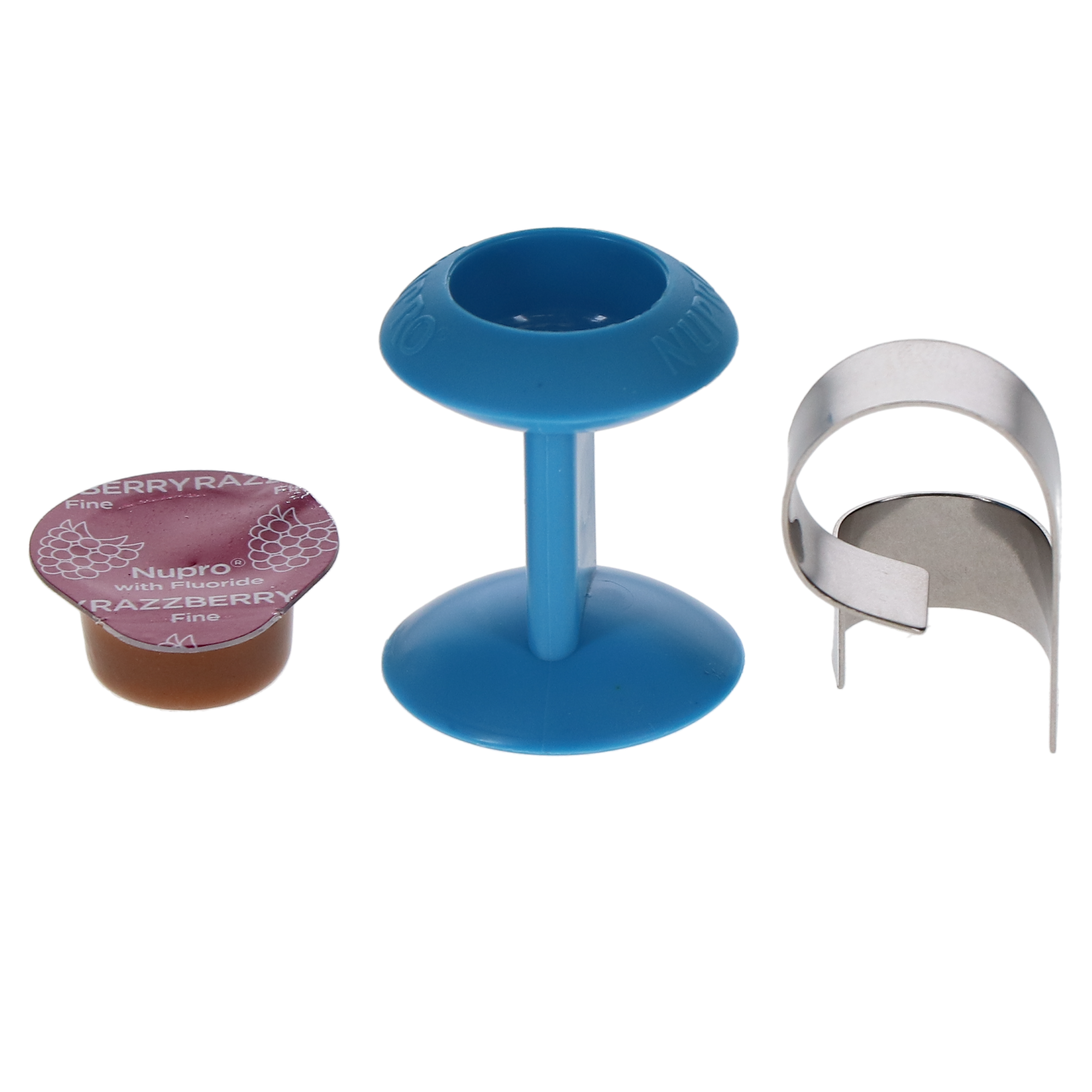 Nupro Extra Care Prophy Paste, Fluoride Cup, Fine, Razzberry, 200/Box, 801311