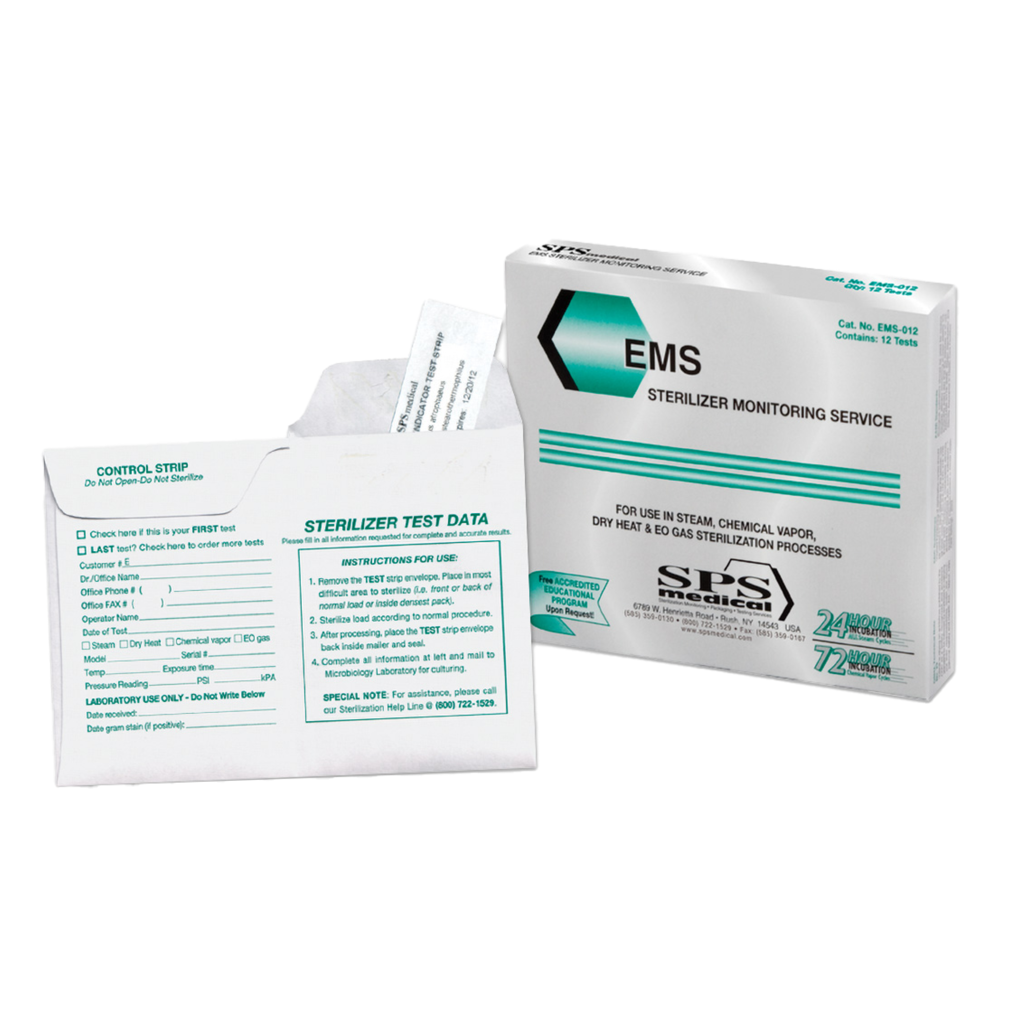 Econo Mail-In Sterilizer Monitor Service 52/Bx, EMS-052