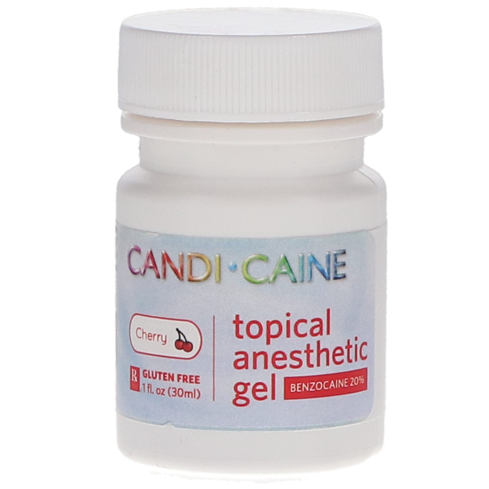 Candi-Caine Topical Anesthetic Gel, 20% Benzocaine, 1 oz/Jar, Cherry, 1/Pk