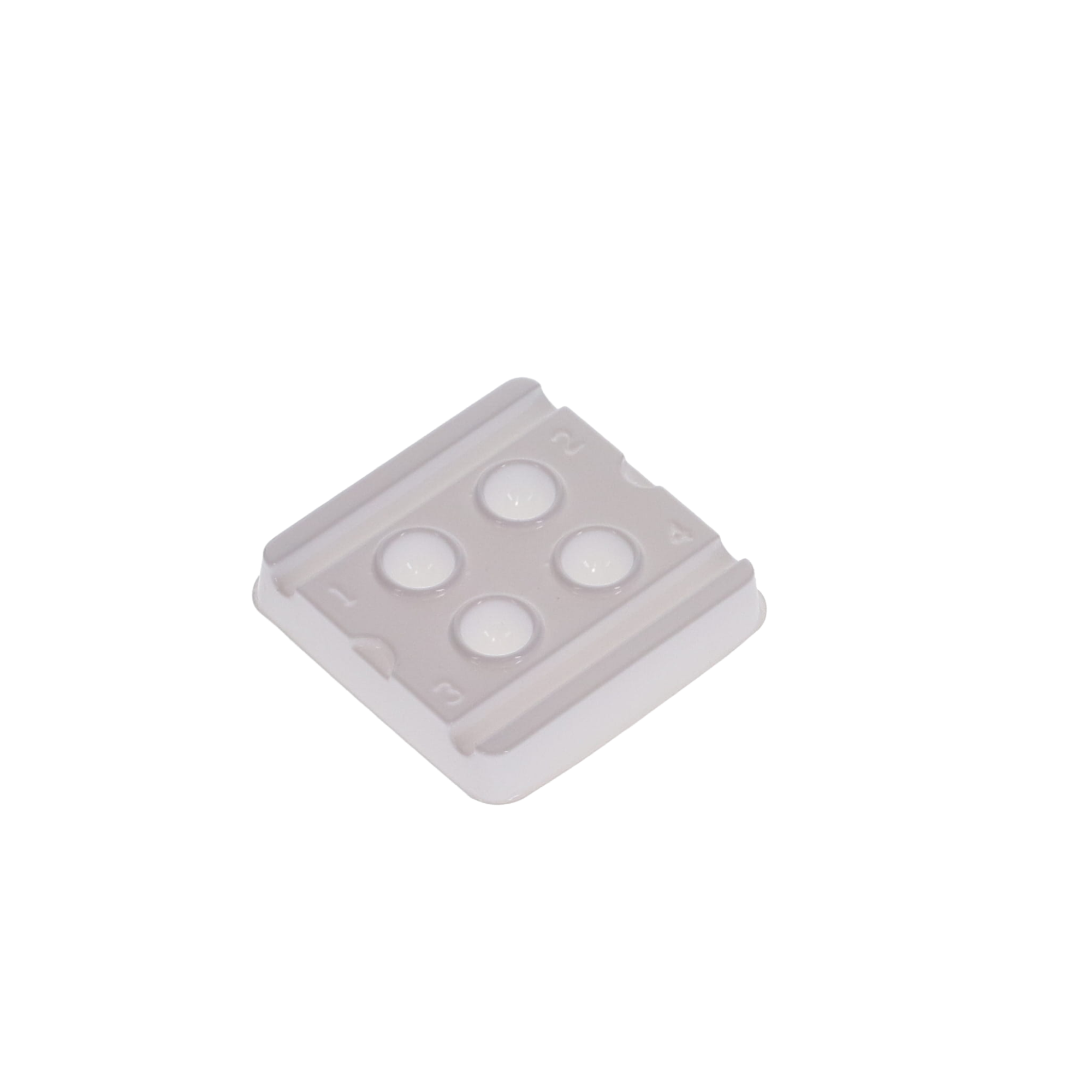 Disposable 4-Well Mixing Well, White, 200/Pk, DMW-4