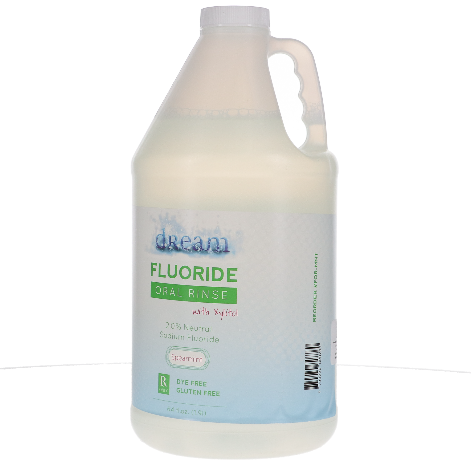 Dream Fluoride Oral Rinse, 2% Neutral Sodium Fluoride, 64 oz, Mint, 1/Pk, FOR-MNT