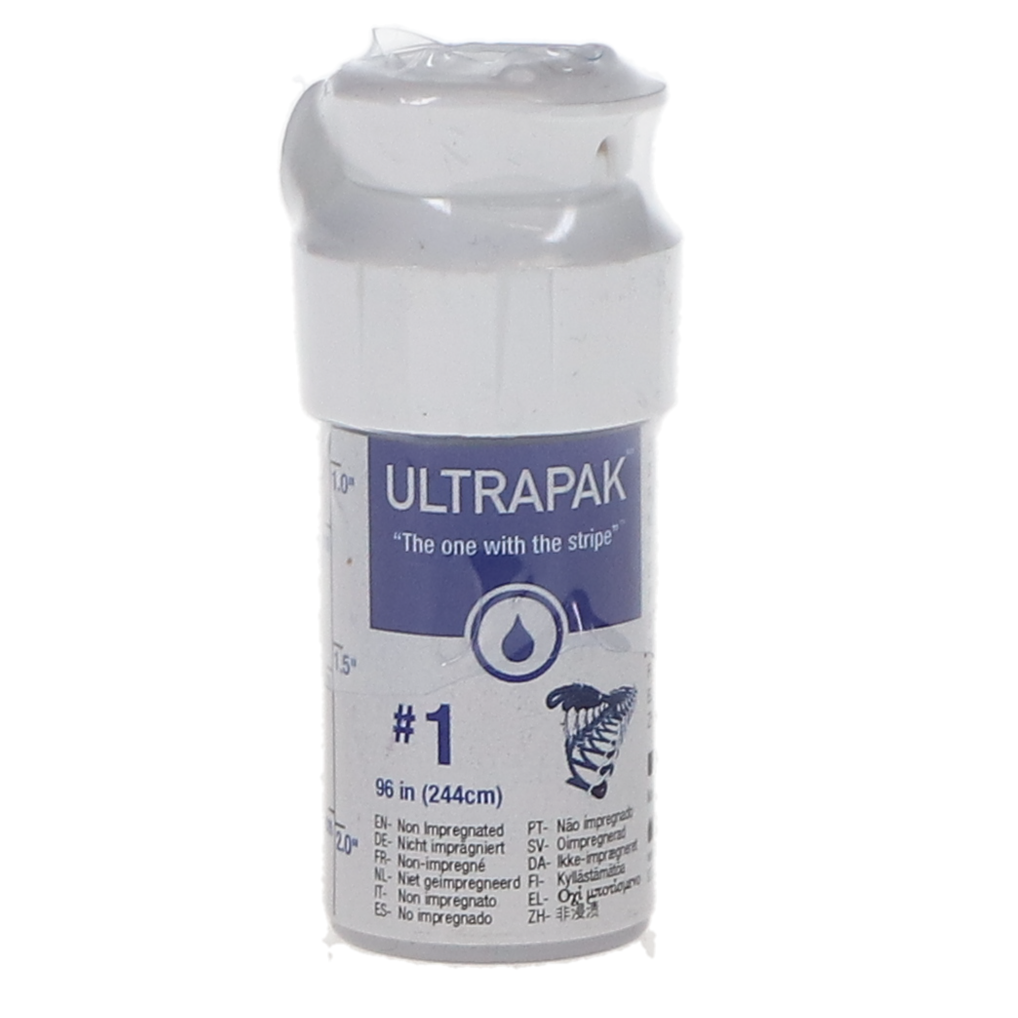 Ultrapak Knitted Retraction Cord, Regular, #1, Blue, 96