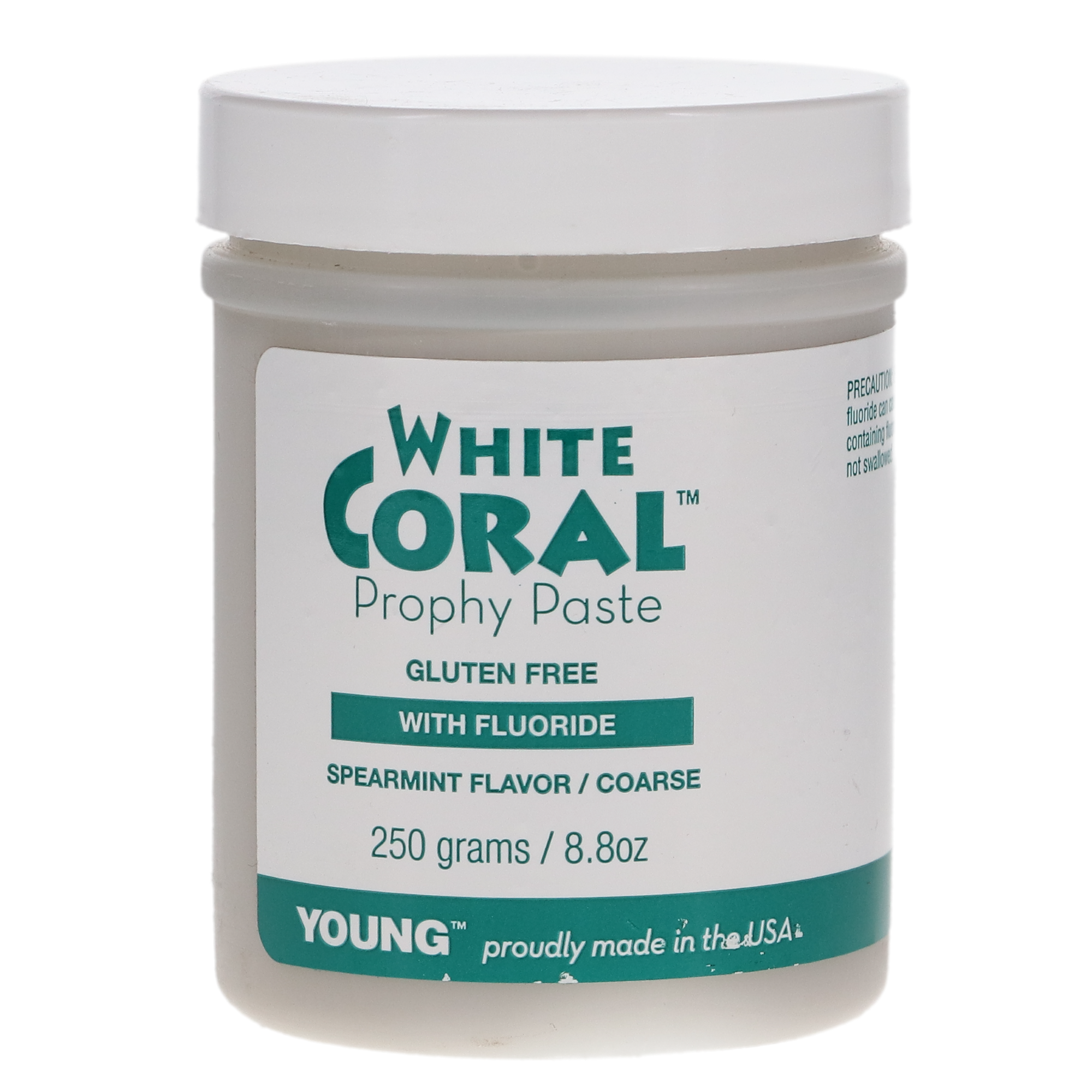 White Coral Prophy Paste, with Fluoride, Coarse, Mint, 250 g