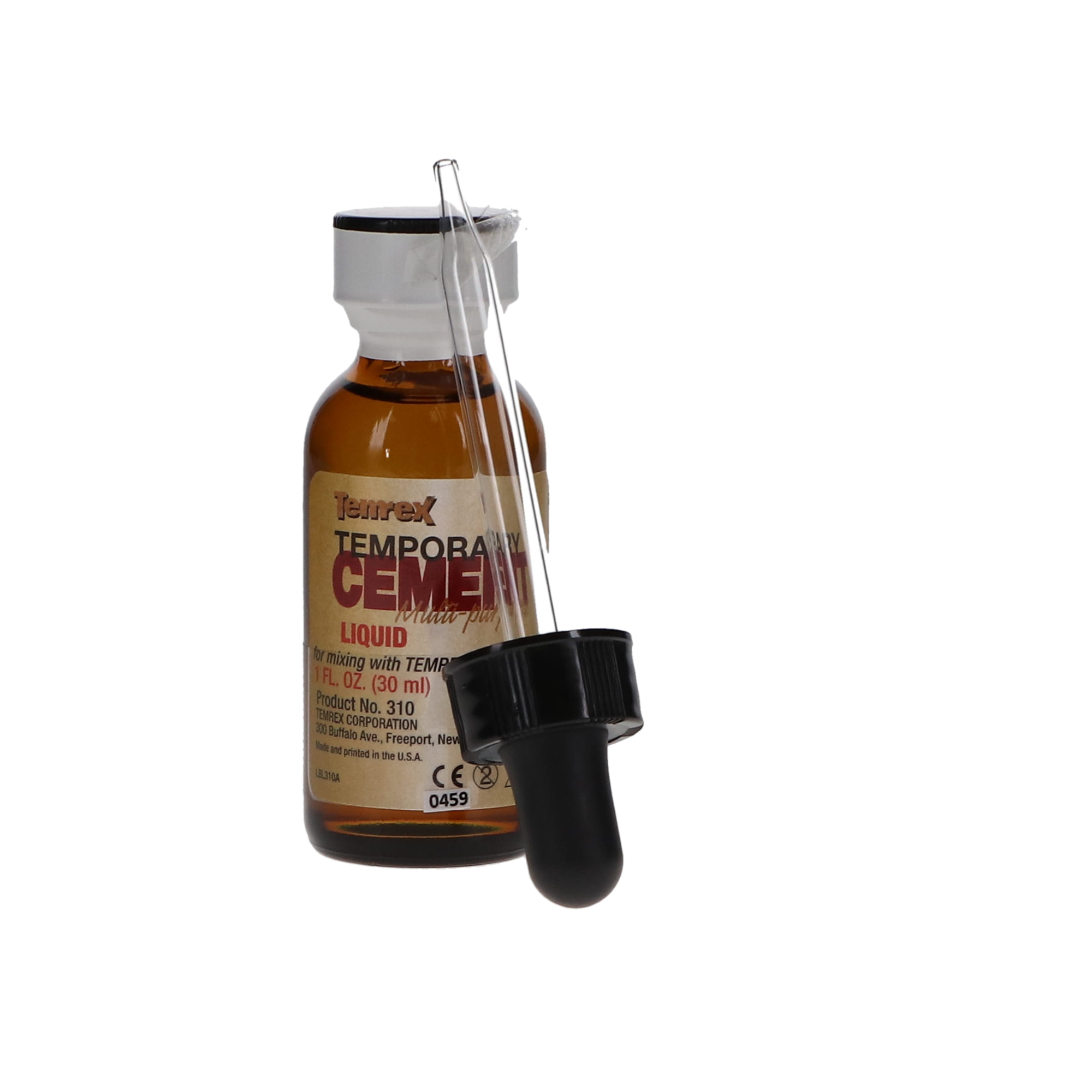 Temrex ZOE Temporary Cement, Liquid Refill, 1 oz/Bt, 1/Pk, 310