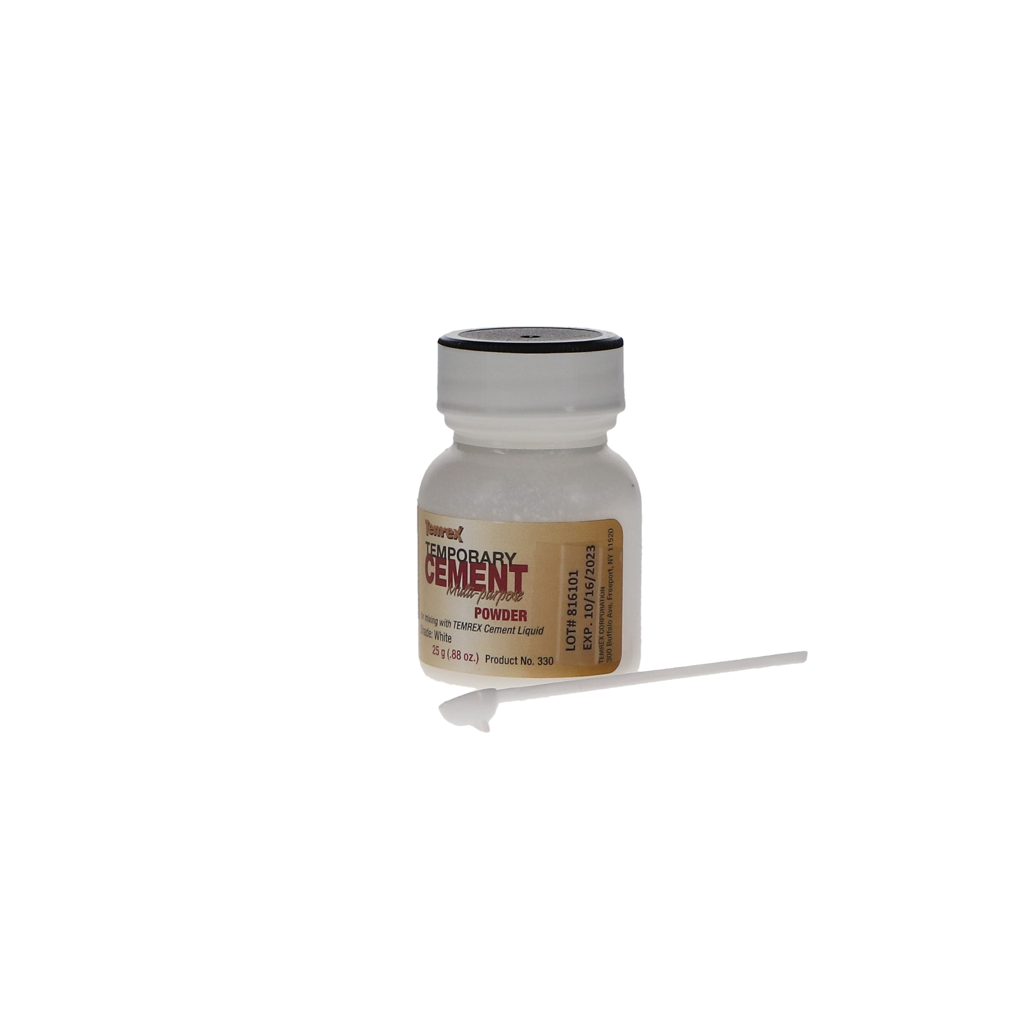 ZOE Temporary Cement, Powder Refill, 25 g, White, 1/Pk, 330