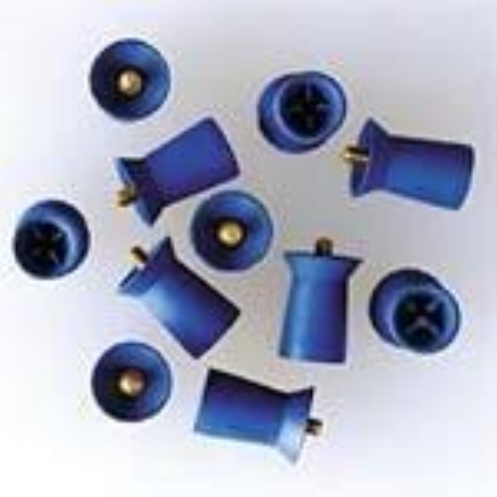 Densco Prophy Cups, Screw Shank, Soft Blue Rubber with Skirt, Ribs, and Recessed Webs, Blue, 1000/Pk, 085132-01M (Discontinued), (Discontinued)