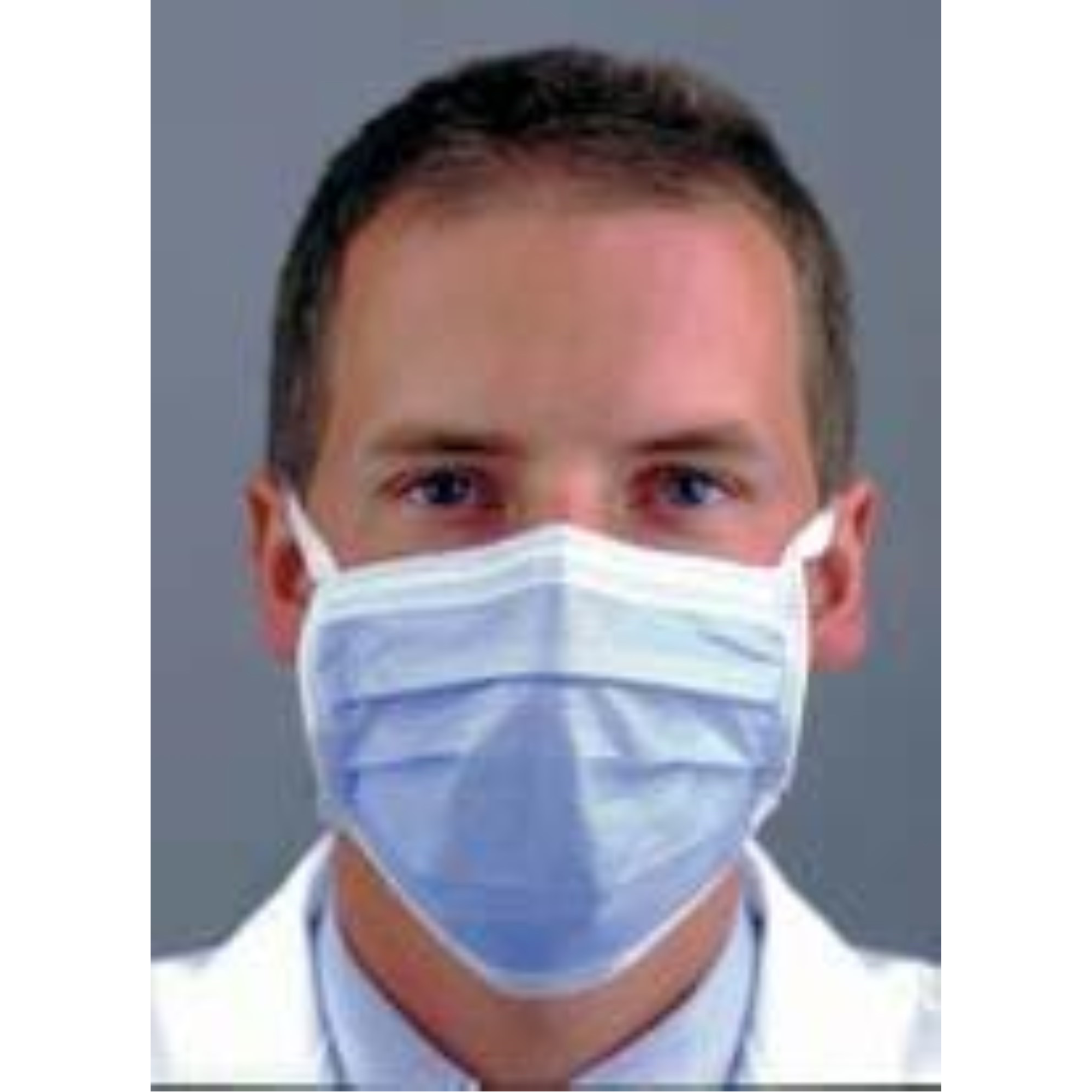 Com-Fit Earloop Super High Filtration Masks, Blue, 40/Box