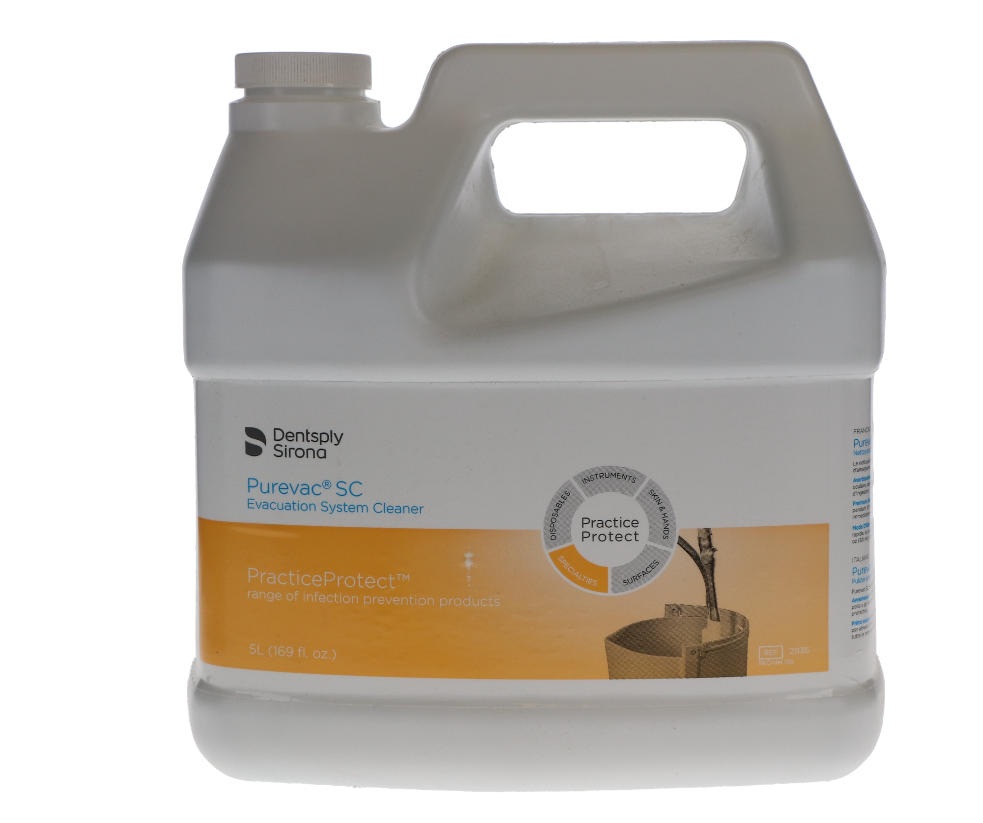 Purevac SC Evacuation System Cleaner, 5L/Bt, 1/Pk, 21135