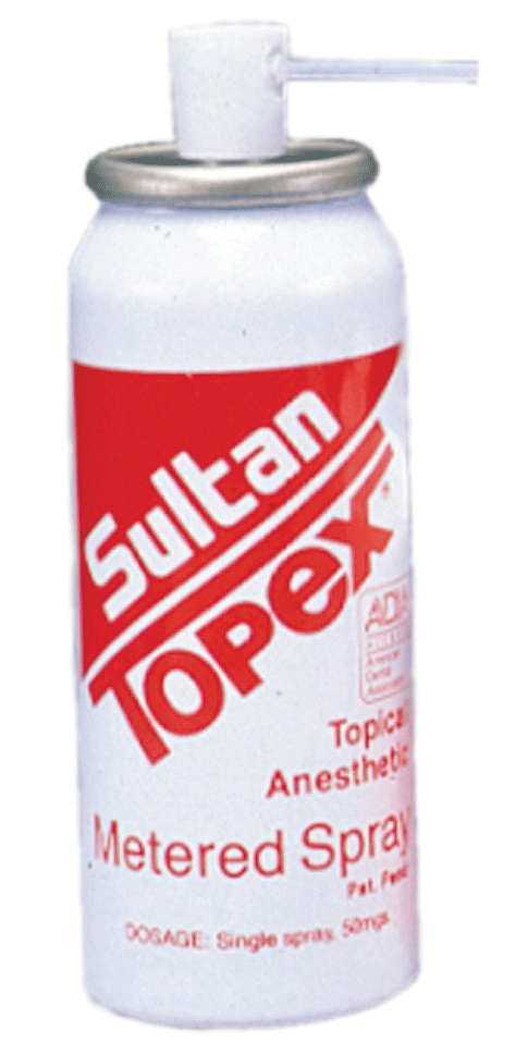 Topex Topical Anesthetic, Metered Spray, 2 oz Can, Wild Cherry, 1/Pk