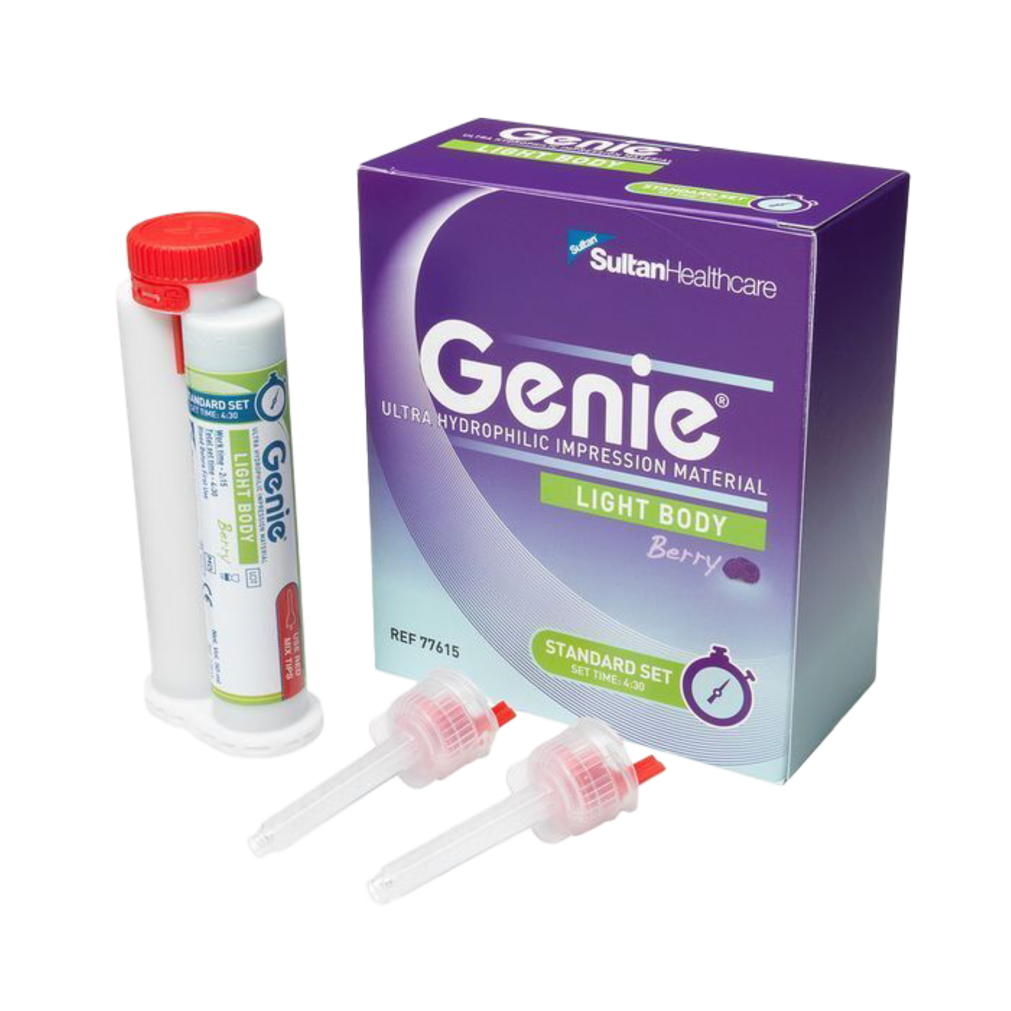Genie VPS Impression Material, Light Body, Standard Set, 50 ml, 2/Pk, 77615