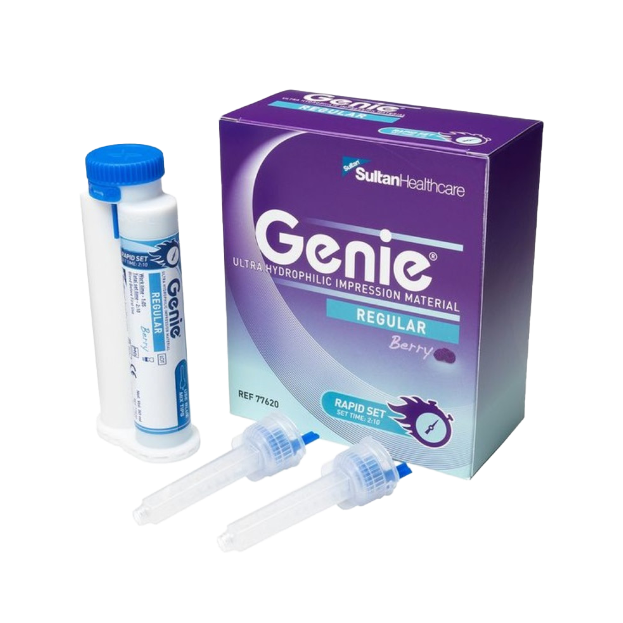 Genie VPS Impression Material, Regular Body, Rapid Set, 50 ml, 2/Pk, 77620
