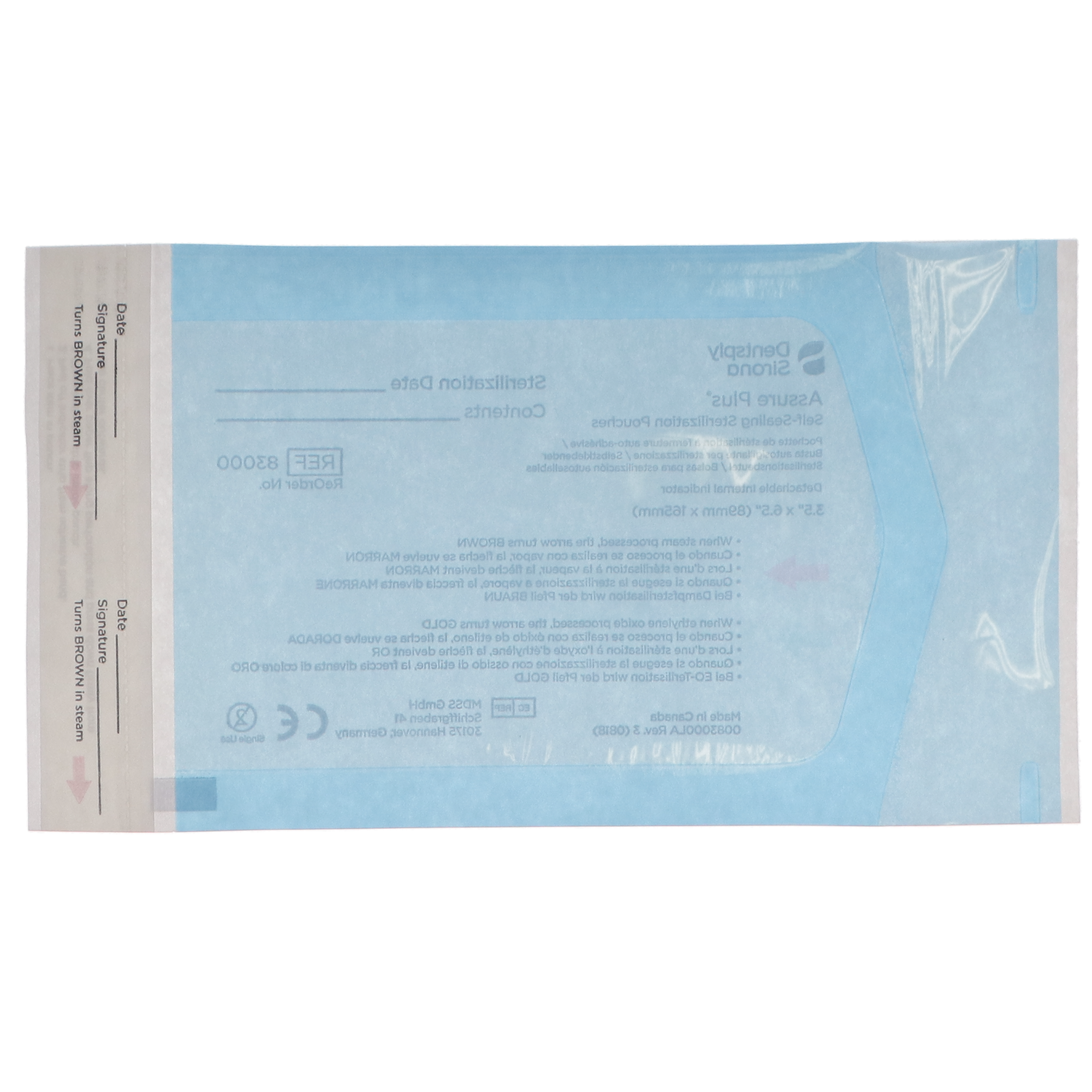 Assure Plus Sterilization Pouches, 3.5