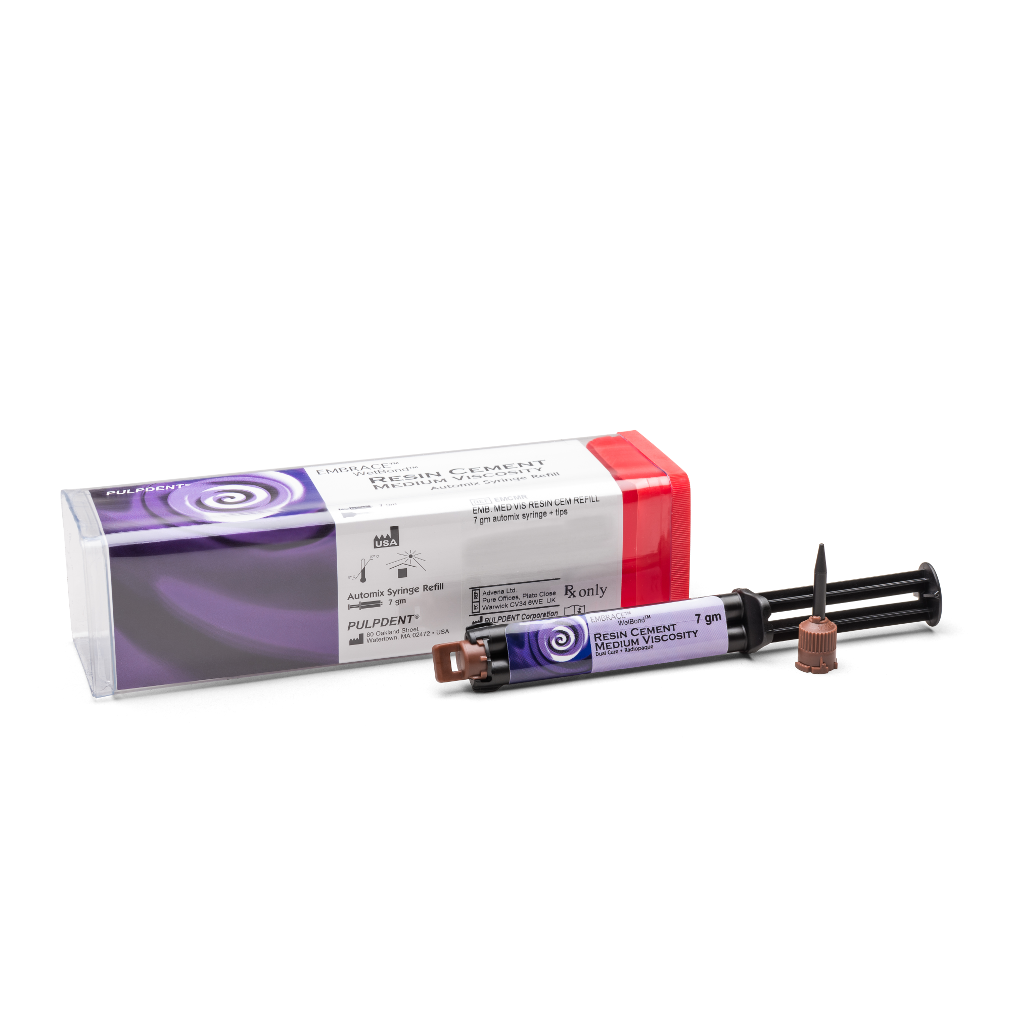 Embrace WetBond Resin Cement, Automix Syringe Refill, 7 g, Medium Viscosity, 1/Pk, EMCMR