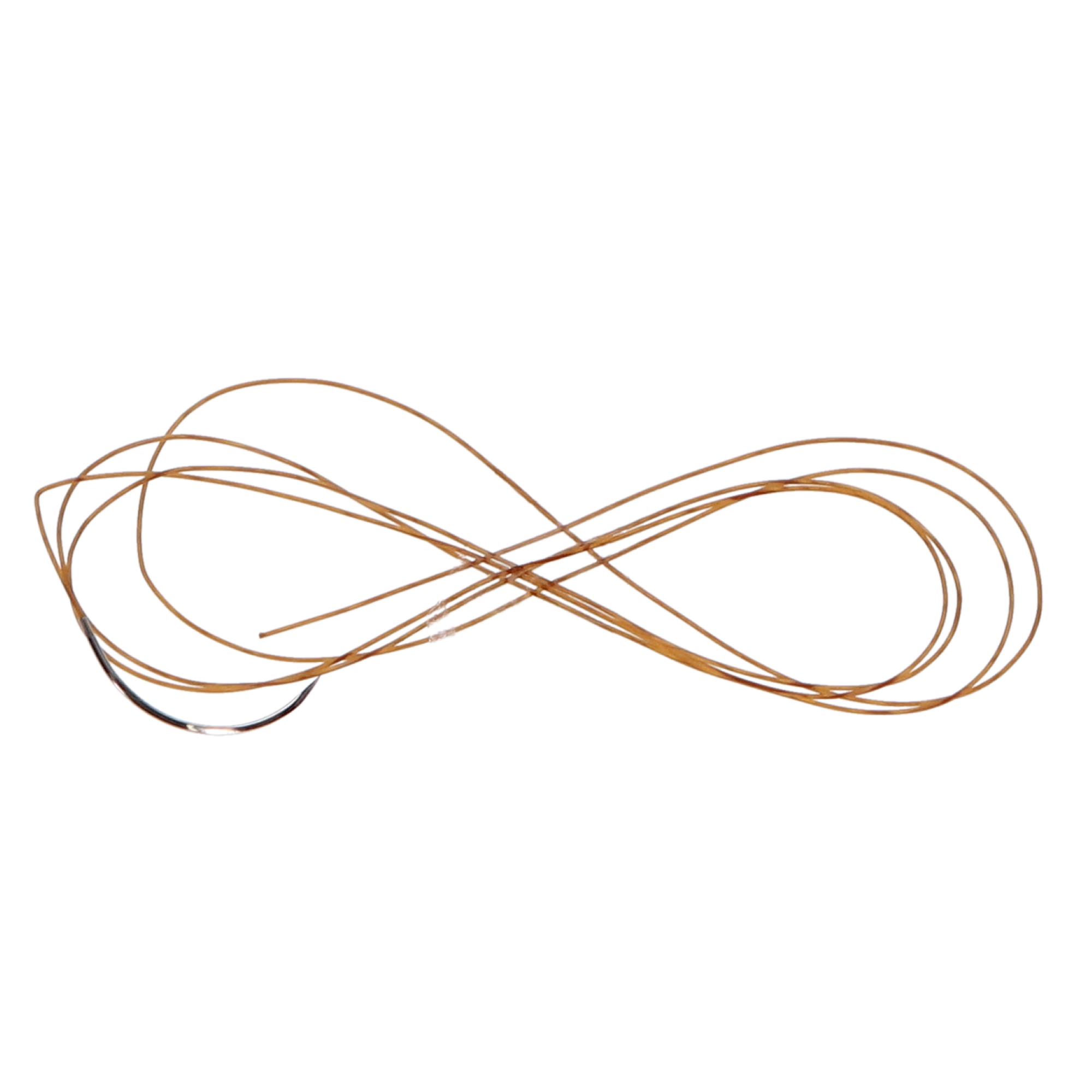 Chromic Gut Suture with C6 Needle (RC), 3/8 Circle, 18