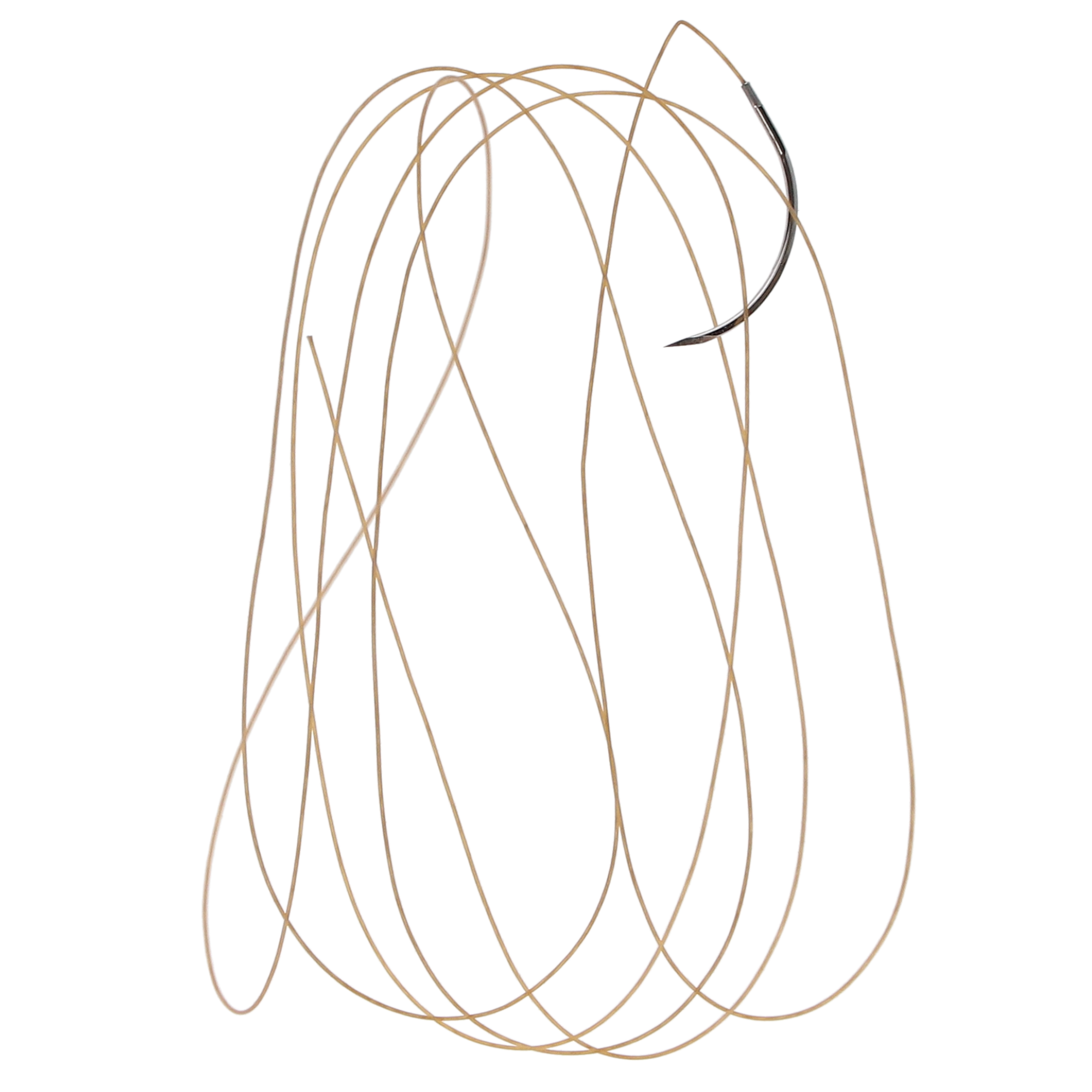 Chromic Gut Suture with C6 Needle (RC), 3/8 Circle, 27