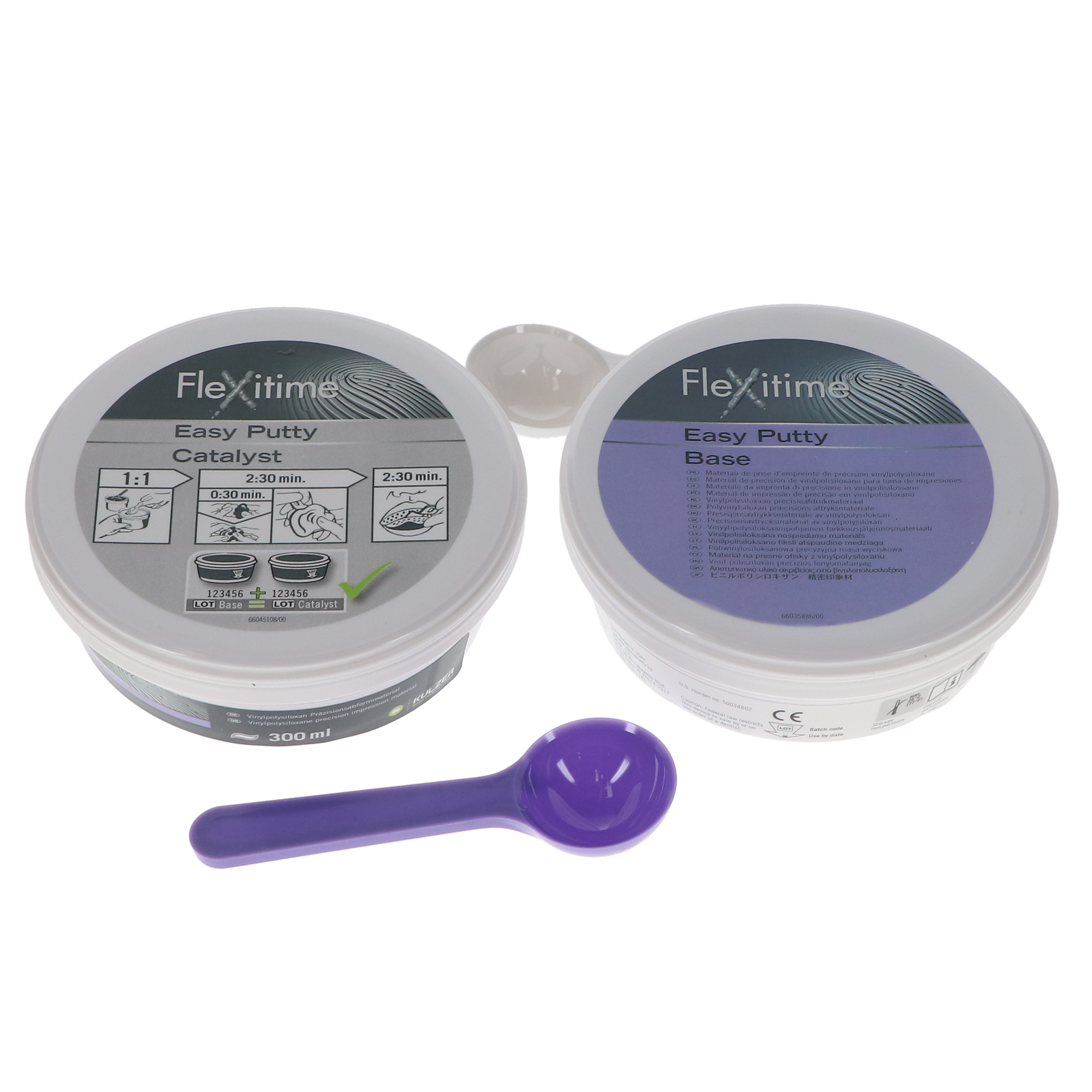 Flexitime VPS Impression Material, Easy Putty Refill, 600 ml, 1/Pk, 50034802