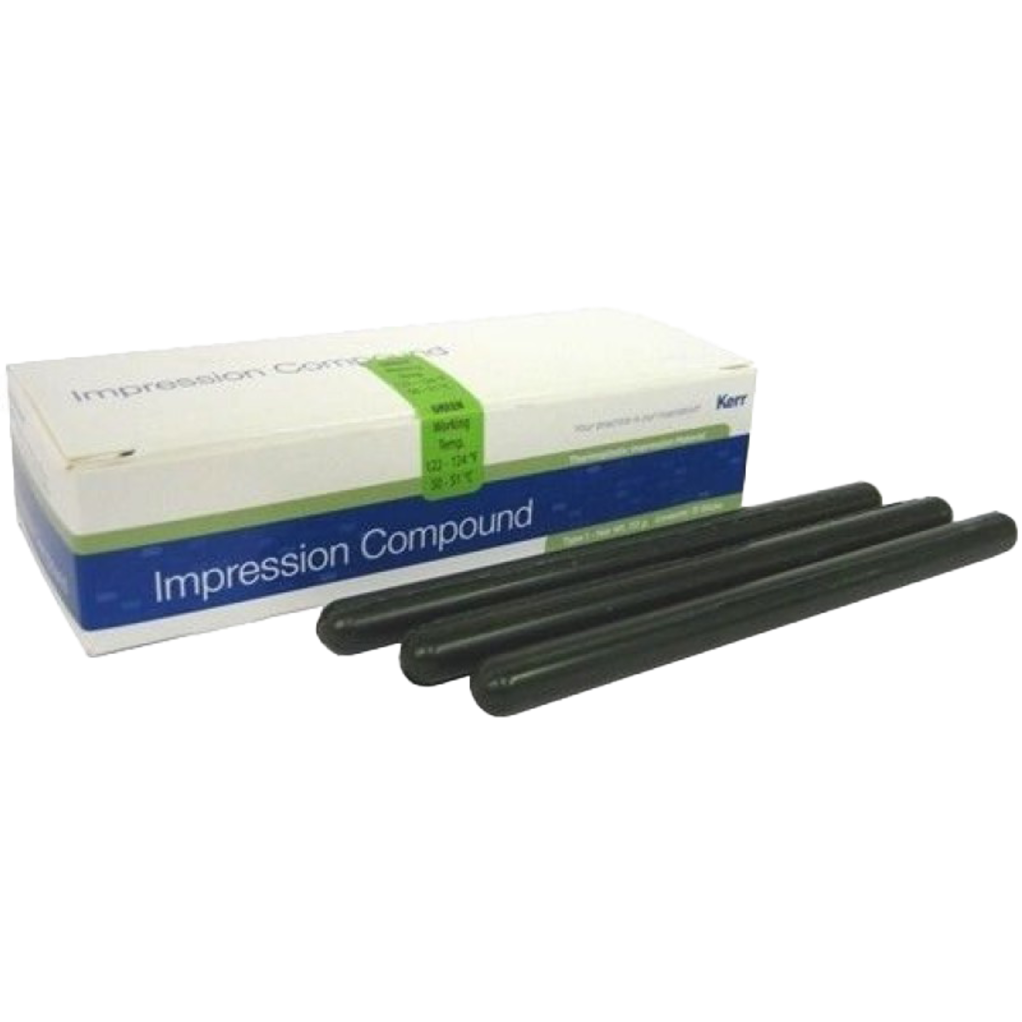 Impression Compound, Sticks, 0.5 lb, Green, 15/Pk, 00444