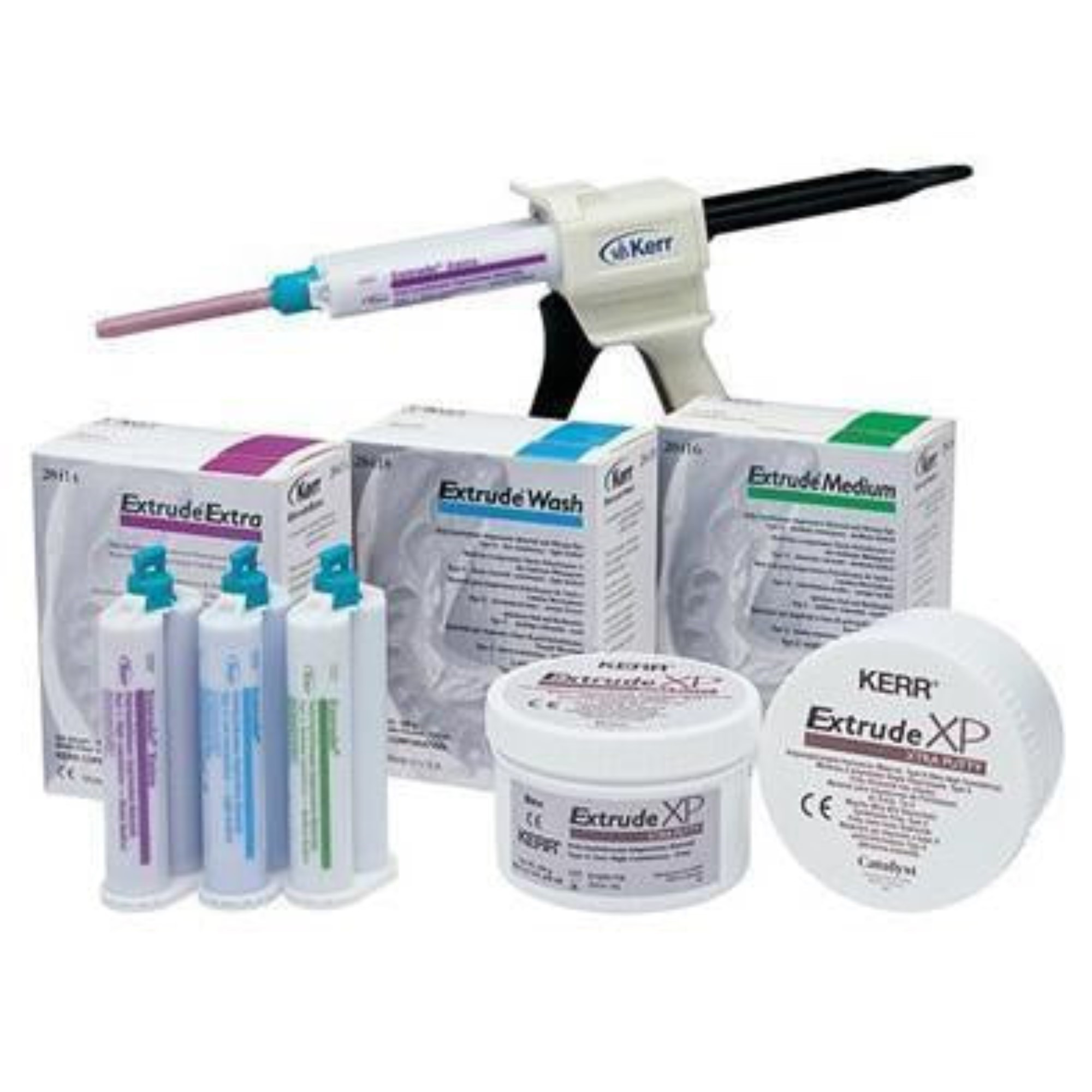 Extrude Impression Material, Cartridge Only, Value Pack, Medium Body, 50 ml, Green, 24/Pk, 29035