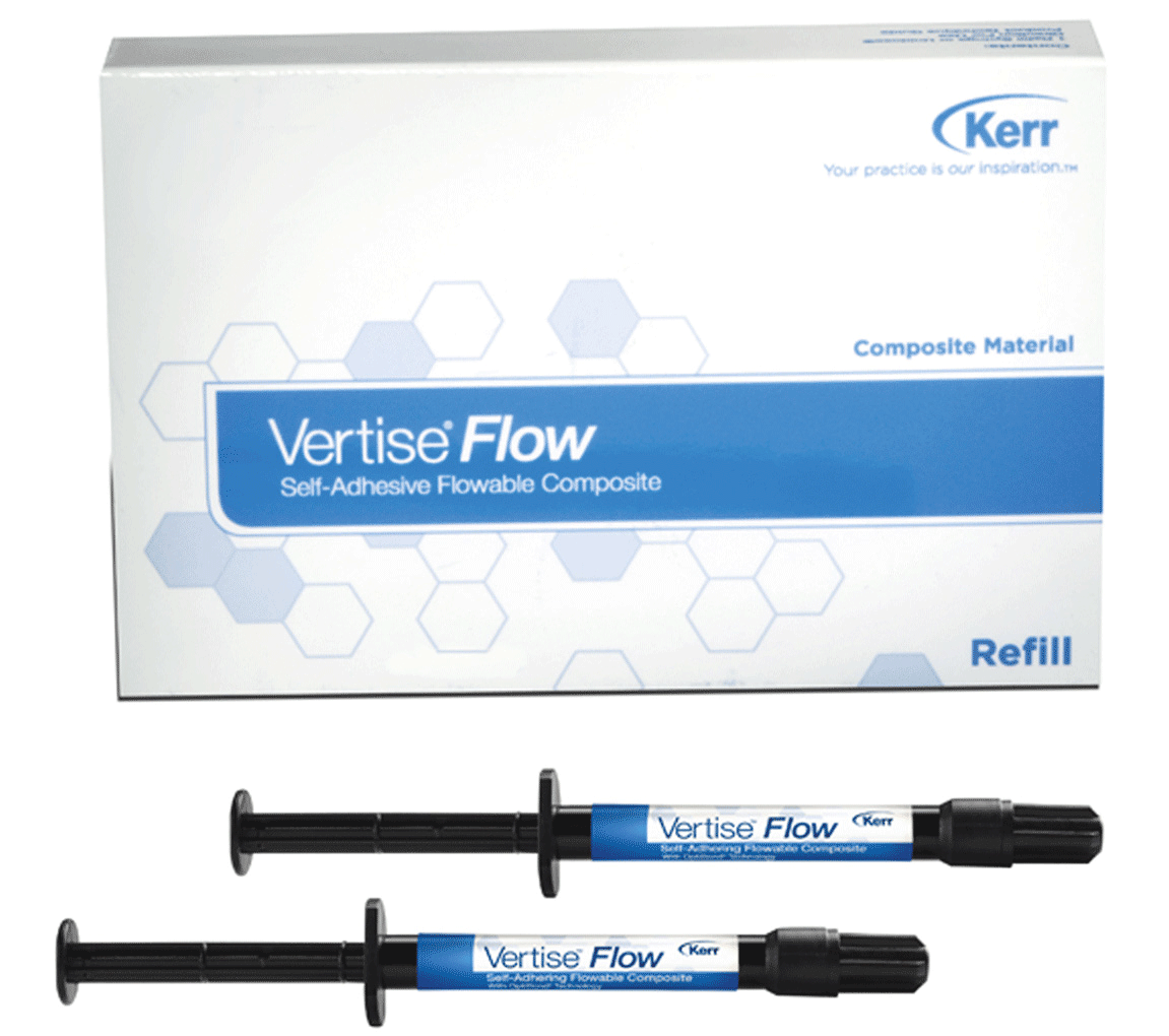 Vertise Flow Flowable Resin Composite, Light-Cure, Syringe Refill, 2 g, A2, 2/Pk