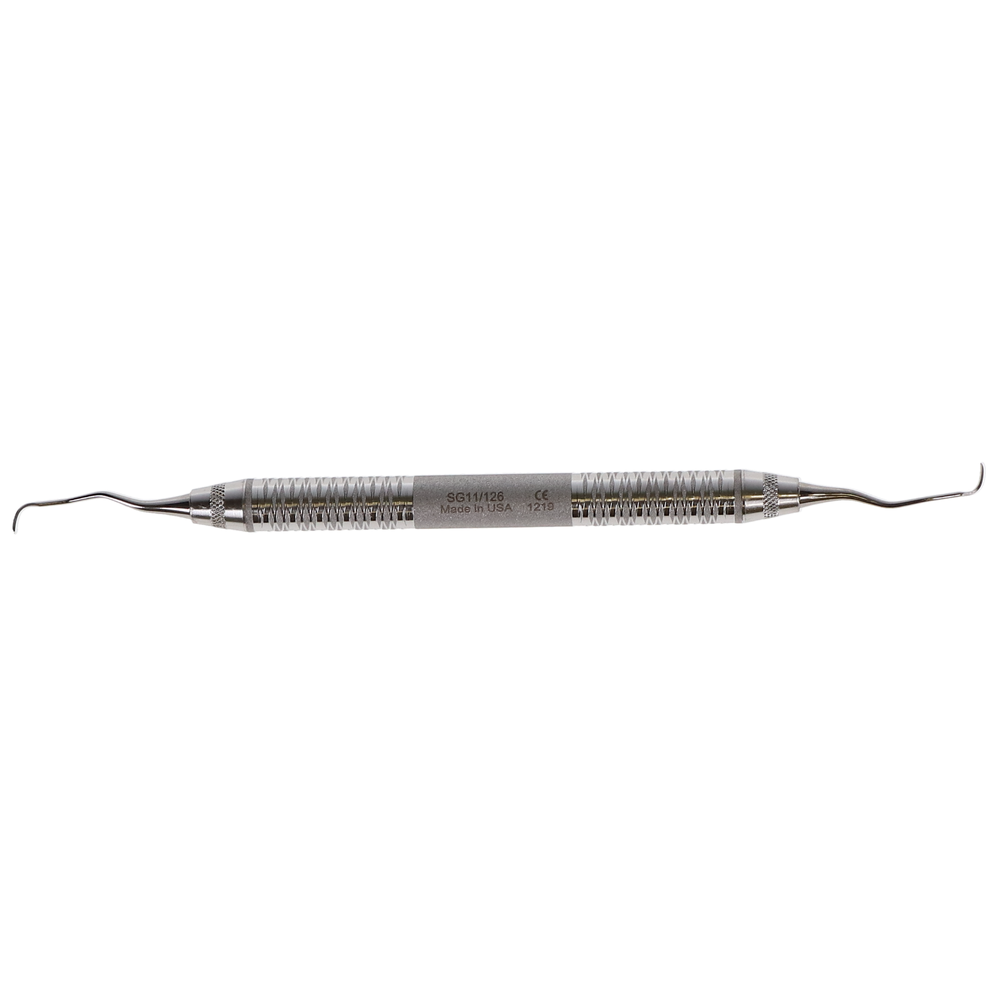 Gracey Curette, Double-Ended, 11/12, # 6 Satin Steel, Mesial Surface of Posterior Teeth, 1/Pk, SG11/126