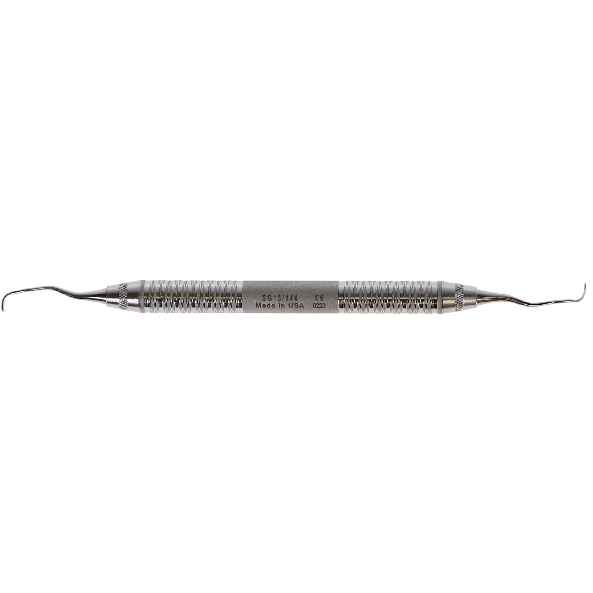 Gracey Curette, Double-Ended, 13/14, # 6 Satin Steel, Distal Surface of Posterior Teeth, 1/Pk, SG13/146