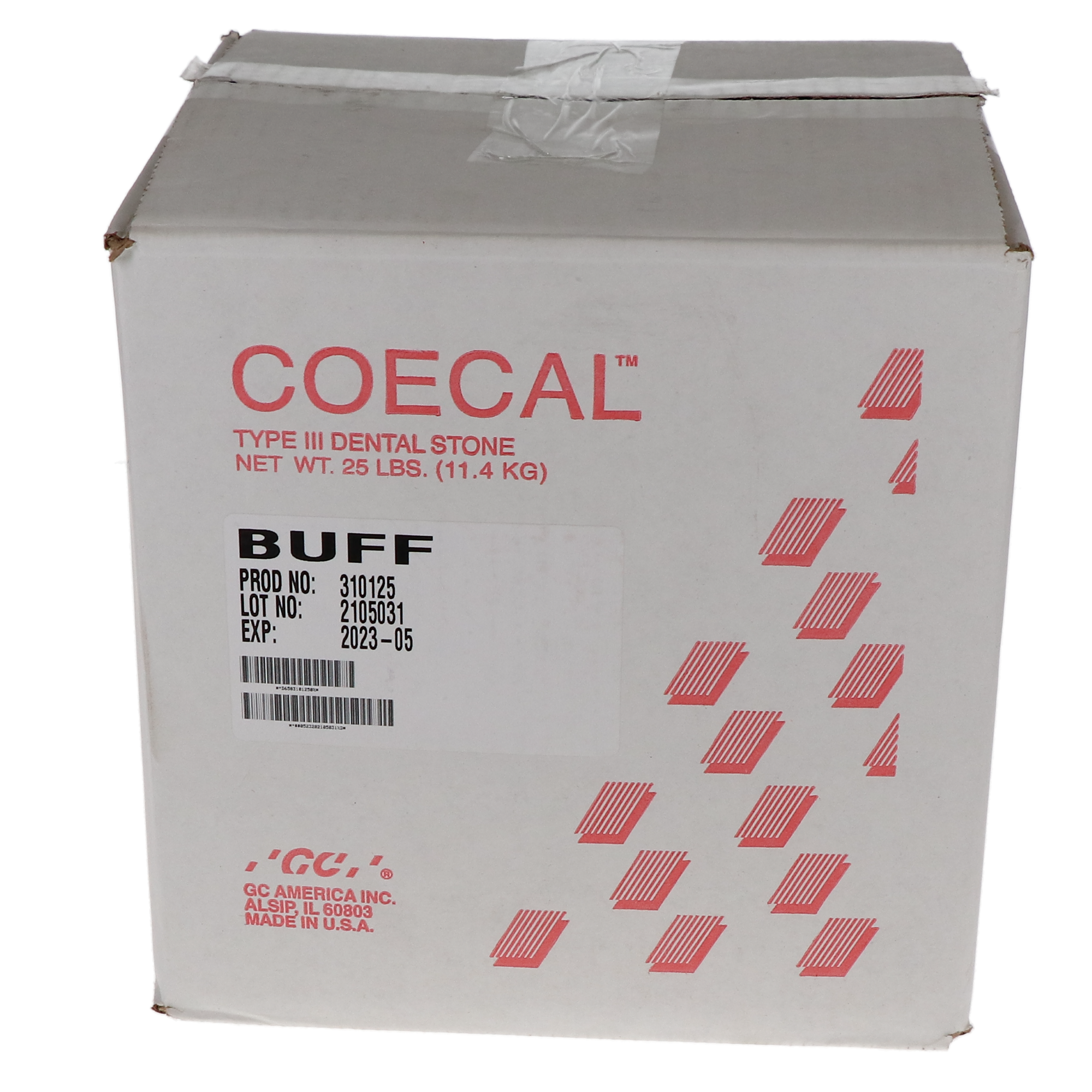 COECAL Laboratory Stone, Buff, 25 lbs, 1/Pk, 310125