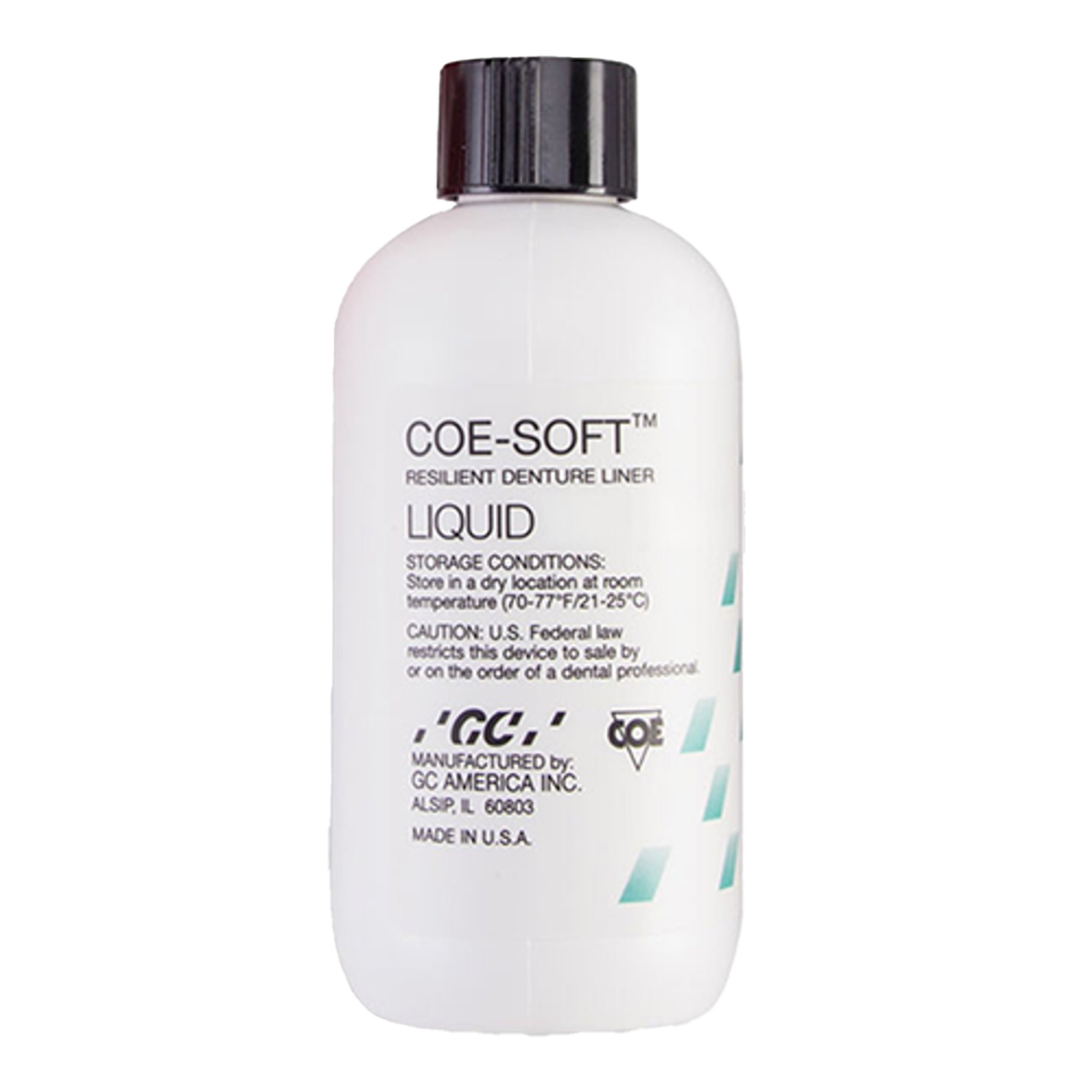 Coe-Soft Resilient Denture Reline Material, Liquid Refill, 6 oz, 1/Pk